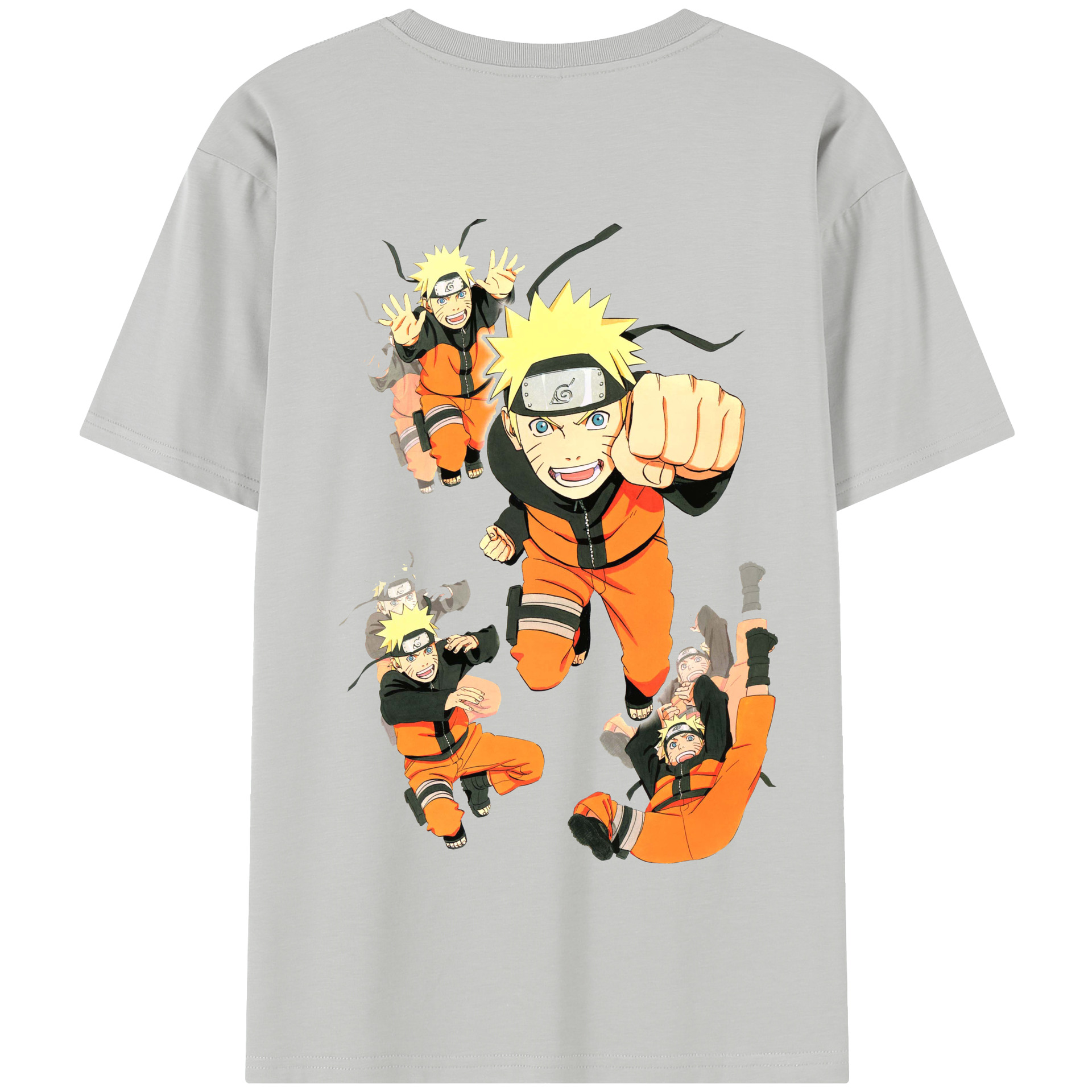 （画像用） NARUTO -ナルト- うずまき ナルト Uzumaki Naruto 綿100％半袖Tシャツ（背面プリント）
