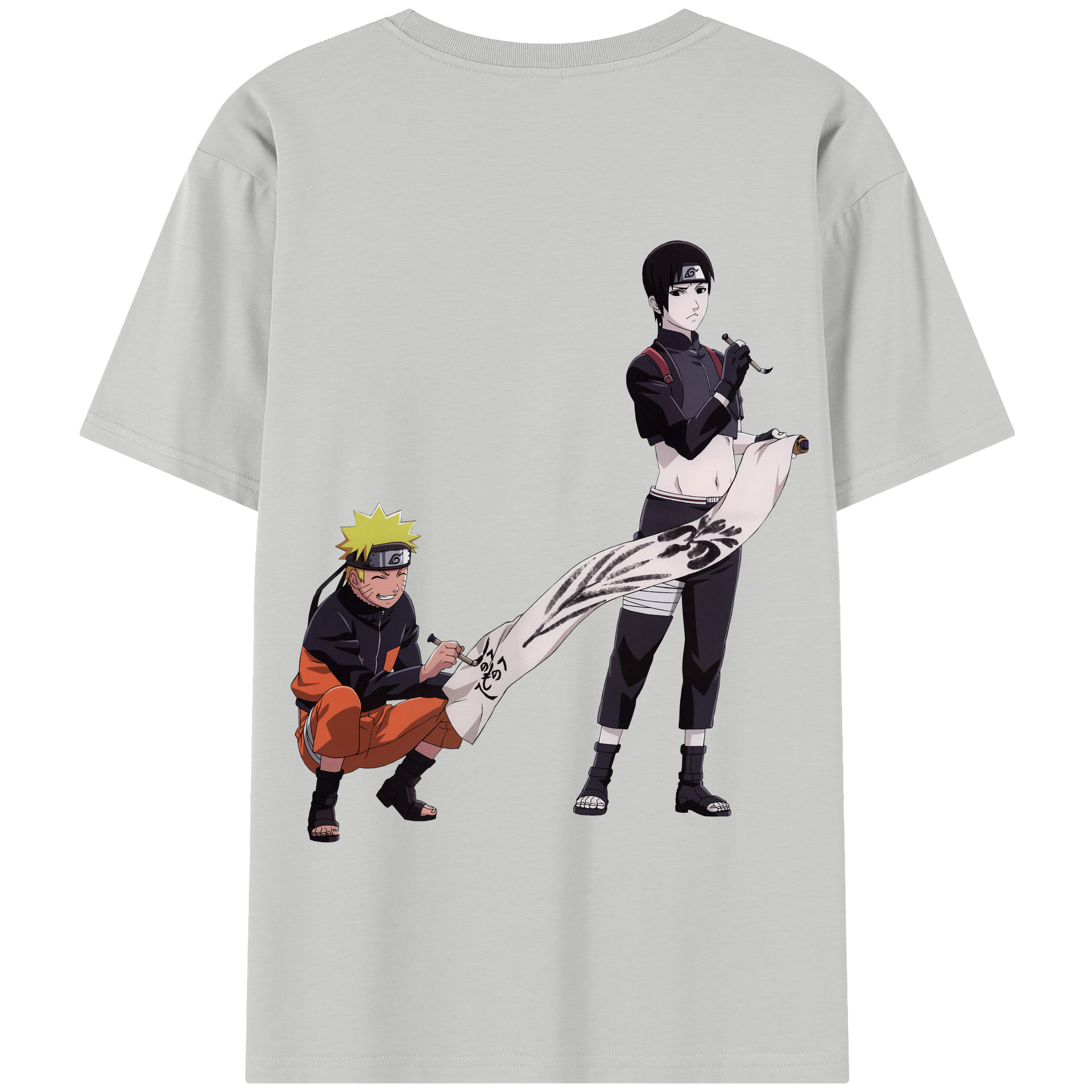 （画像用） NARUTO -ナルト- うずまき ナルト Uzumaki Naruto 綿100％半袖Tシャツ（背面プリント）