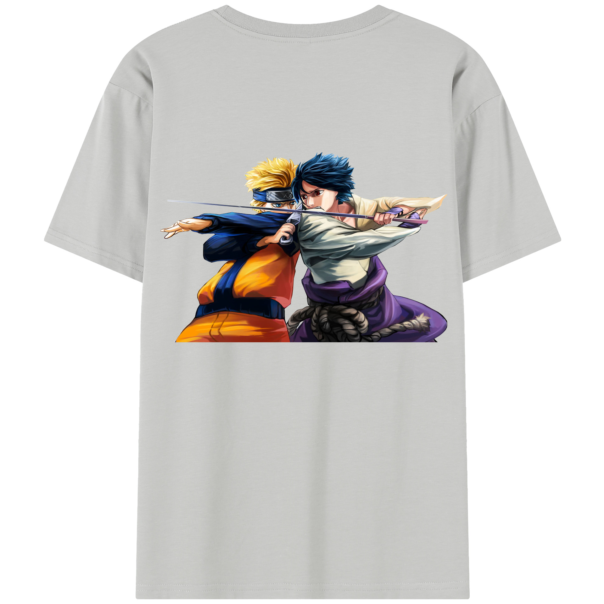 （画像用） NARUTO -ナルト- うずまき ナルト Uzumaki Naruto 綿100％半袖Tシャツ（背面プリント）