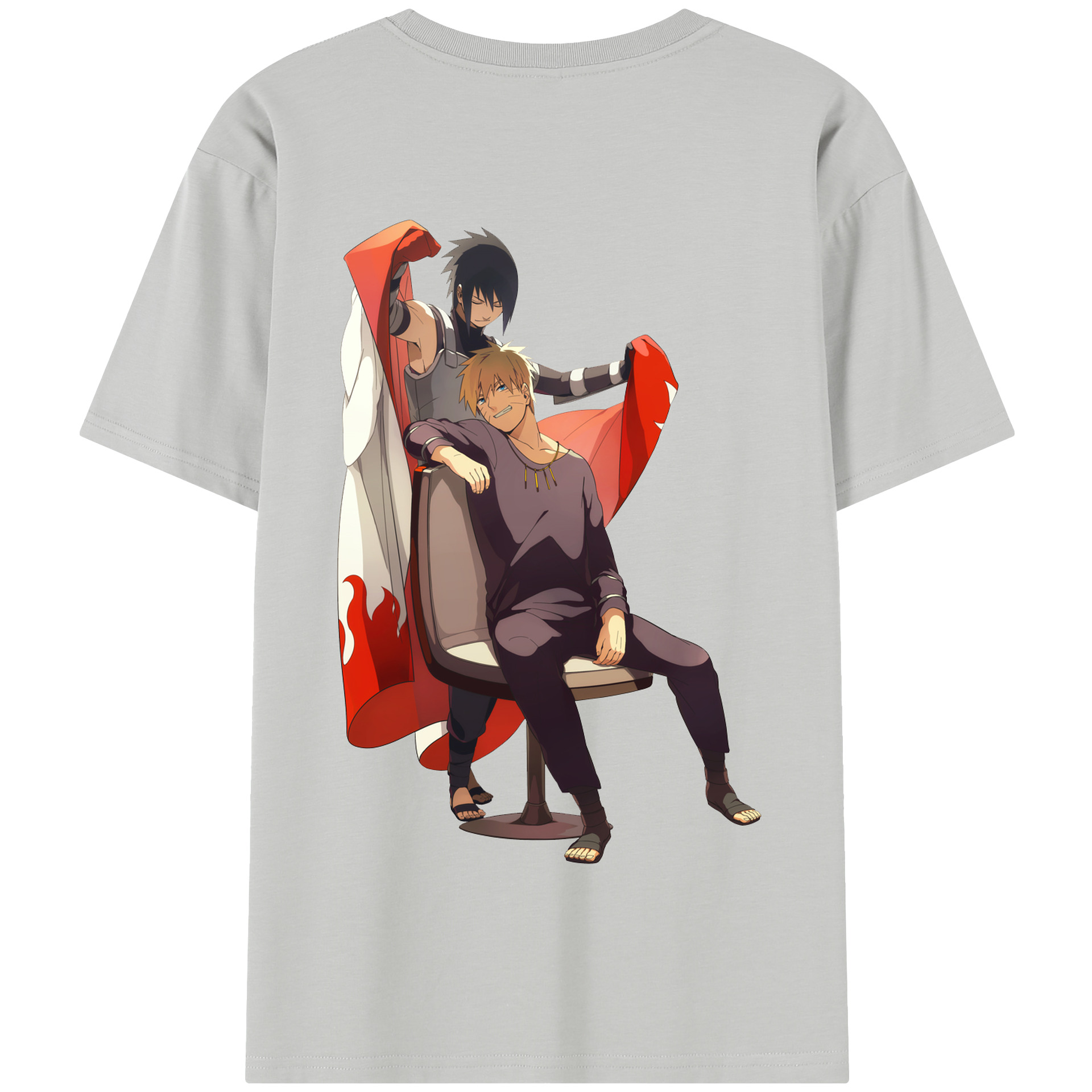 （画像用） NARUTO -ナルト- うずまき ナルト Uzumaki Naruto 綿100％半袖Tシャツ（背面プリント）