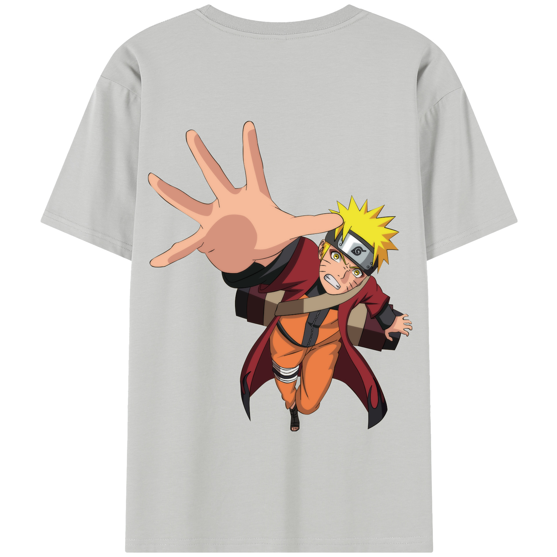 （画像用） NARUTO -ナルト- うずまき ナルト Uzumaki Naruto 綿100％半袖Tシャツ（背面プリント）