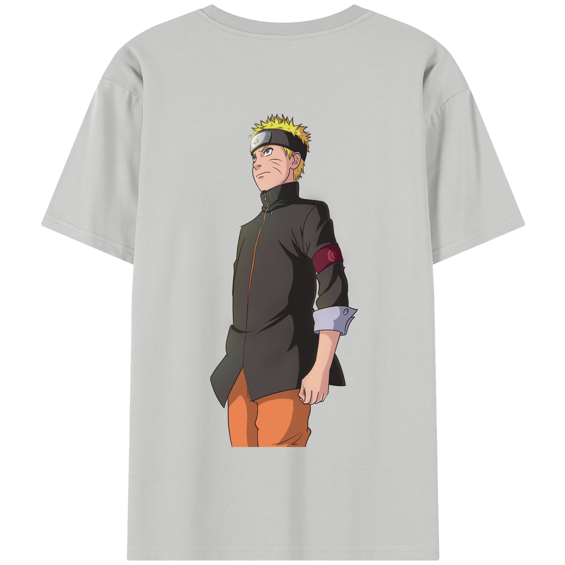 （画像用） NARUTO -ナルト- うずまき ナルト Uzumaki Naruto 綿100％半袖Tシャツ（背面プリント）