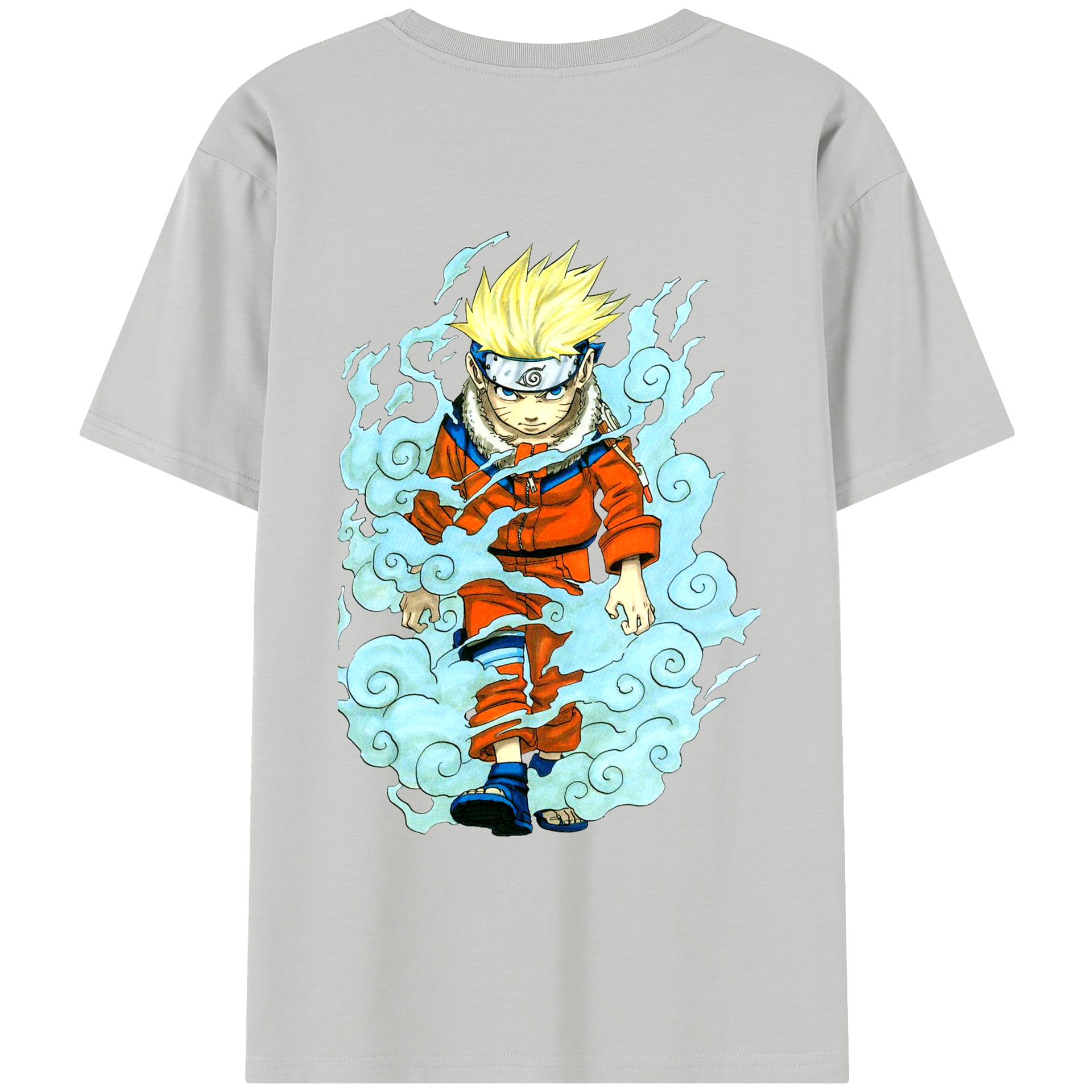（画像用） NARUTO -ナルト- うずまき ナルト Uzumaki Naruto 綿100％半袖Tシャツ（背面プリント）