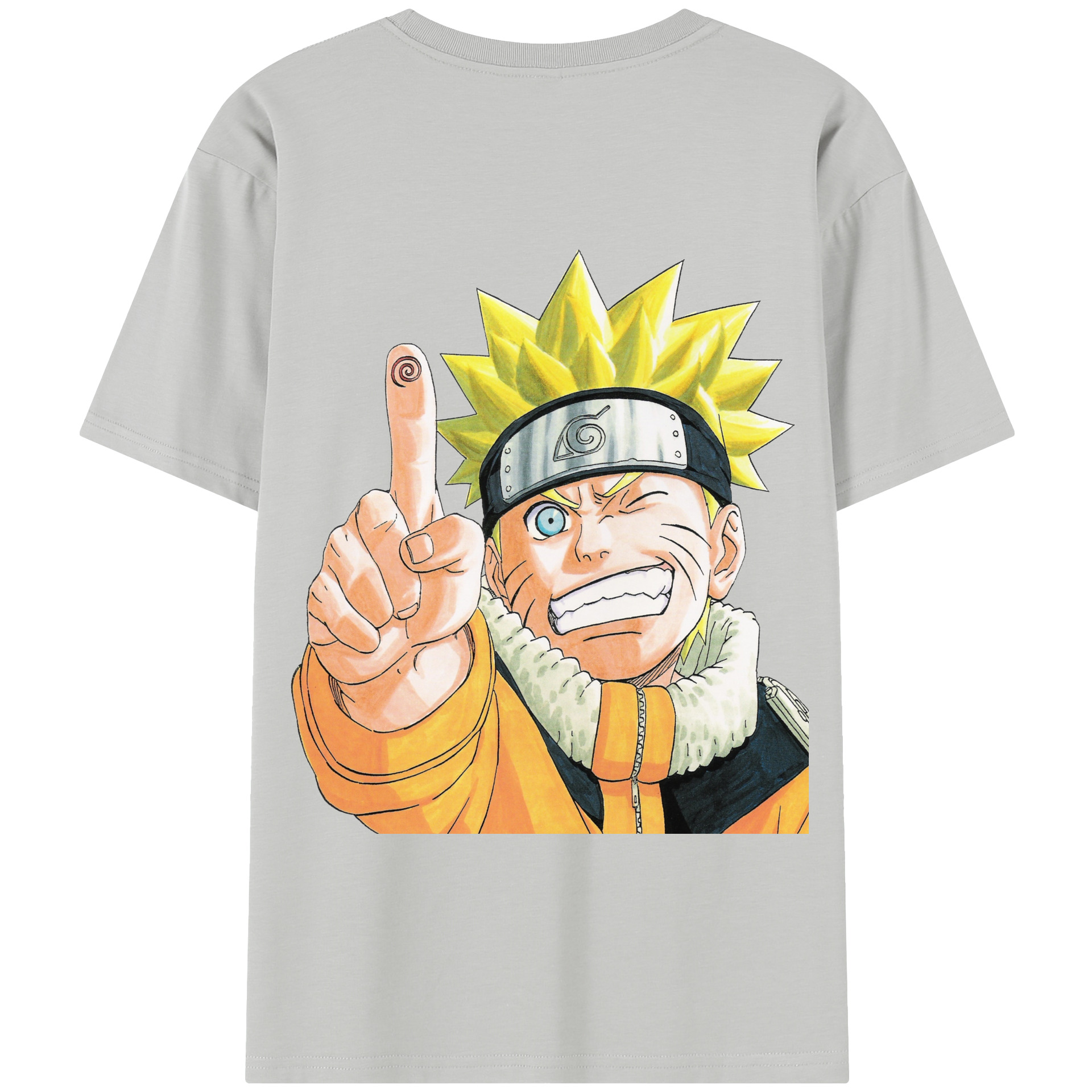 （画像用） NARUTO -ナルト- うずまき ナルト Uzumaki Naruto 綿100％半袖Tシャツ（背面プリント）