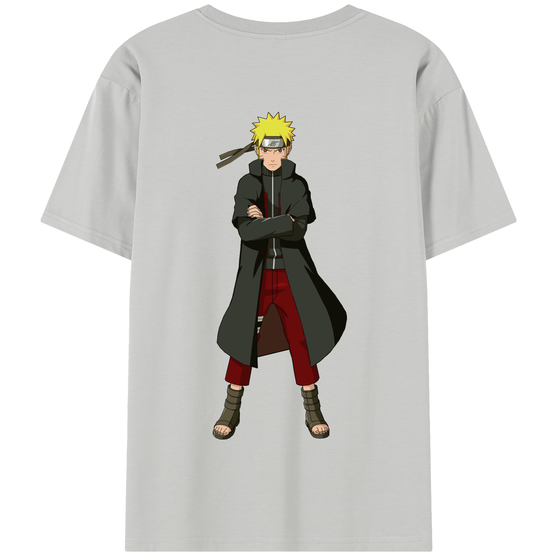 （画像用） NARUTO -ナルト- うずまき ナルト Uzumaki Naruto 綿100％半袖Tシャツ（背面プリント）