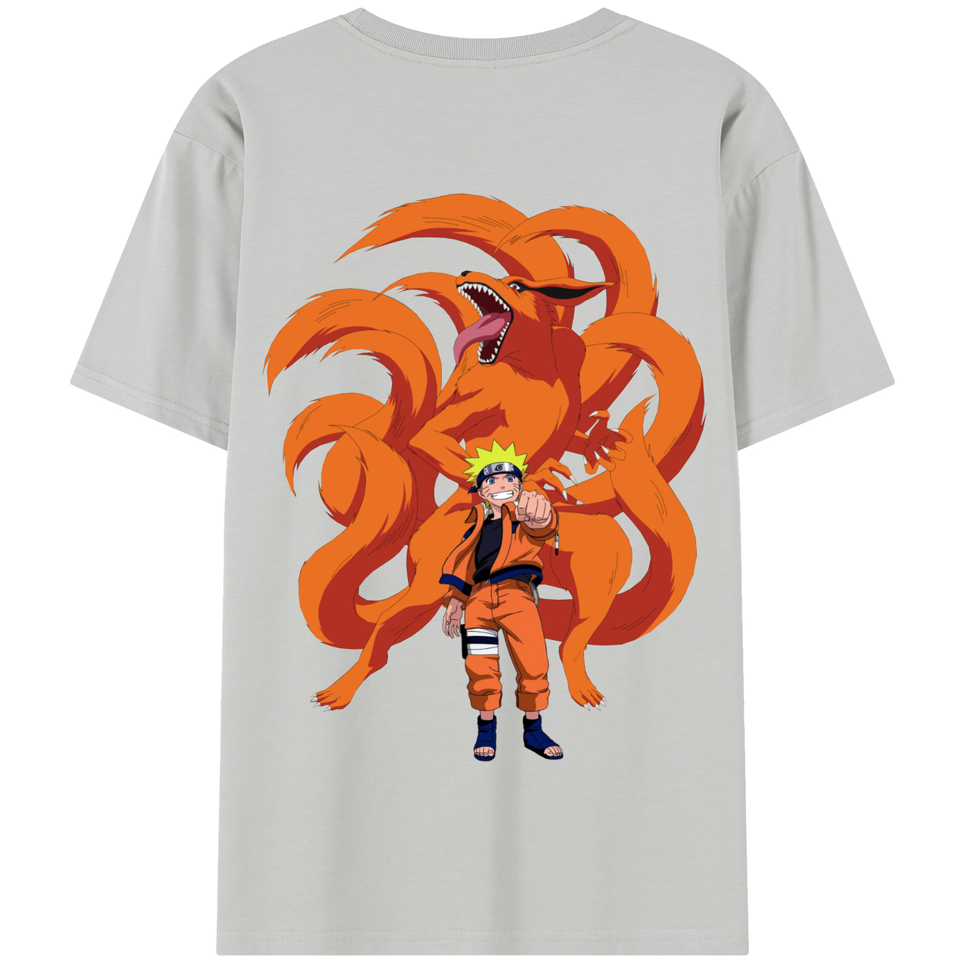 （画像用） NARUTO -ナルト- うずまき ナルト Uzumaki Naruto 綿100％半袖Tシャツ（背面プリント）