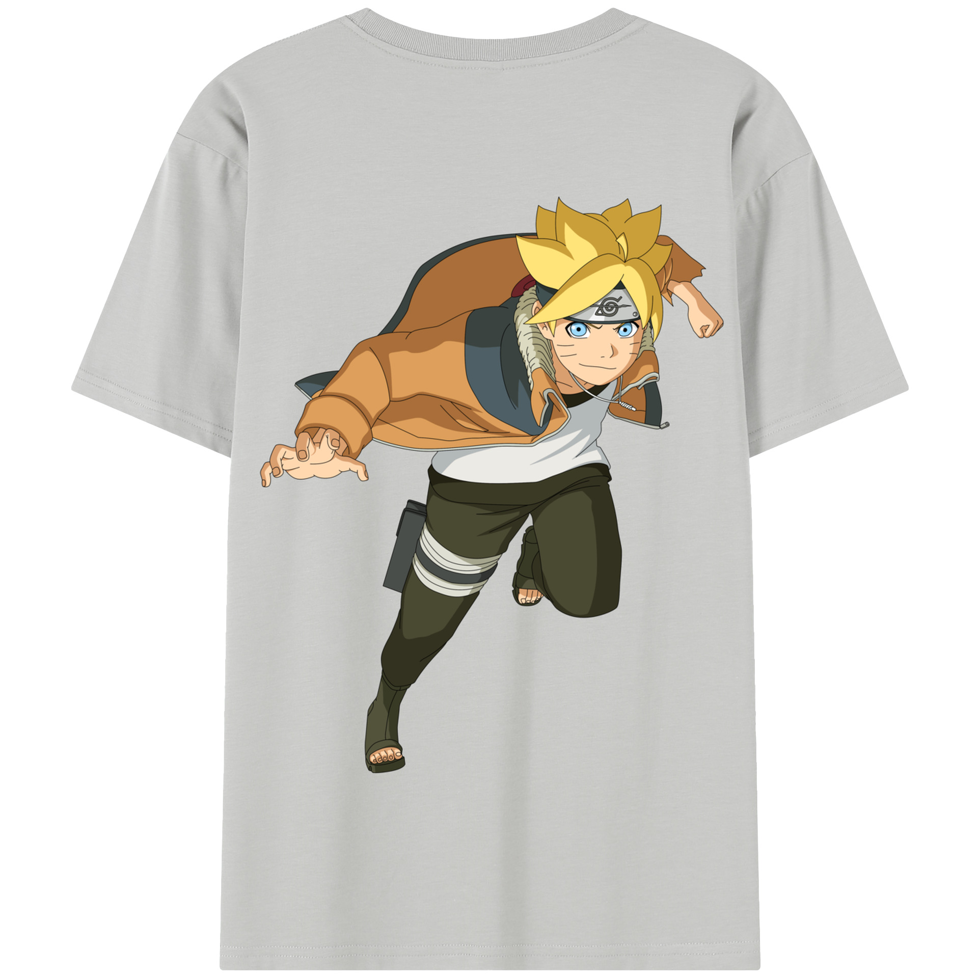 （画像用） NARUTO -ナルト- うずまき ナルト Uzumaki Naruto 綿100％半袖Tシャツ（背面プリント）
