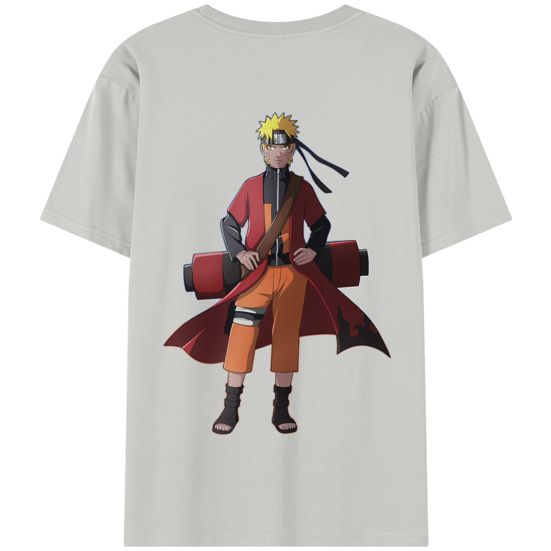 （画像用） NARUTO -ナルト- うずまき ナルト Uzumaki Naruto 綿100％半袖Tシャツ（背面プリント）