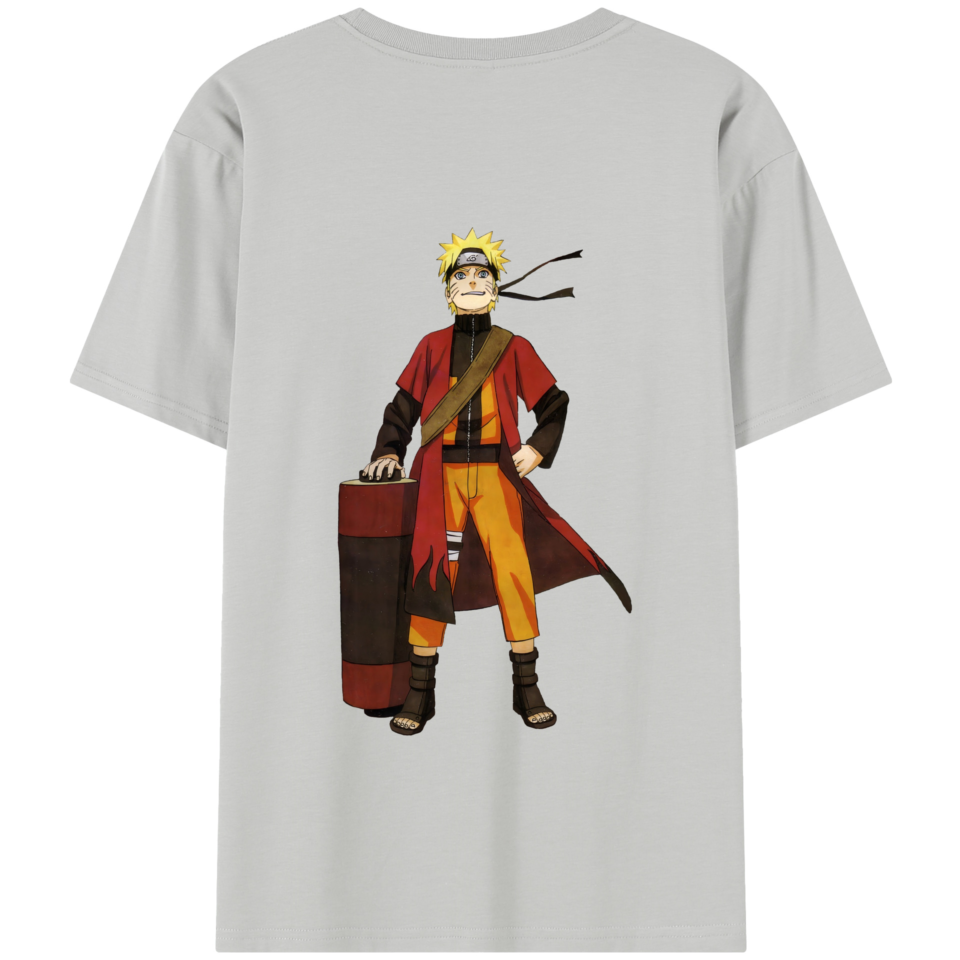 （画像用） NARUTO -ナルト- うずまき ナルト Uzumaki Naruto 綿100％半袖Tシャツ（背面プリント）