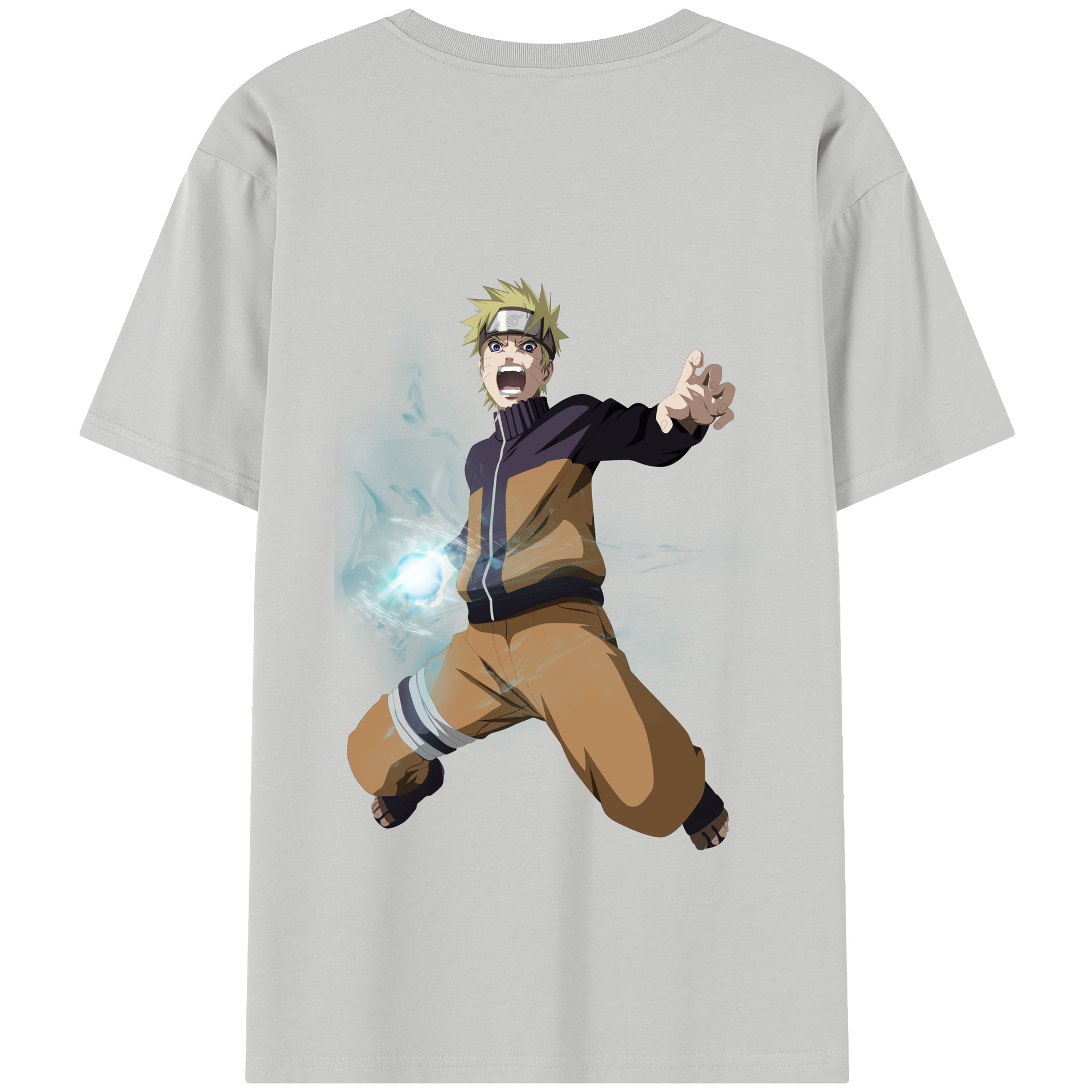 （画像用） NARUTO -ナルト- うずまき ナルト Uzumaki Naruto 綿100％半袖Tシャツ（背面プリント）