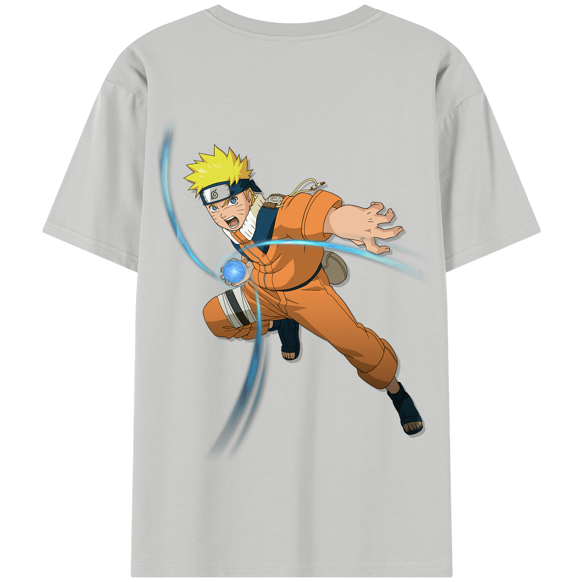 （画像用） NARUTO -ナルト- うずまき ナルト Uzumaki Naruto 綿100％半袖Tシャツ（背面プリント）