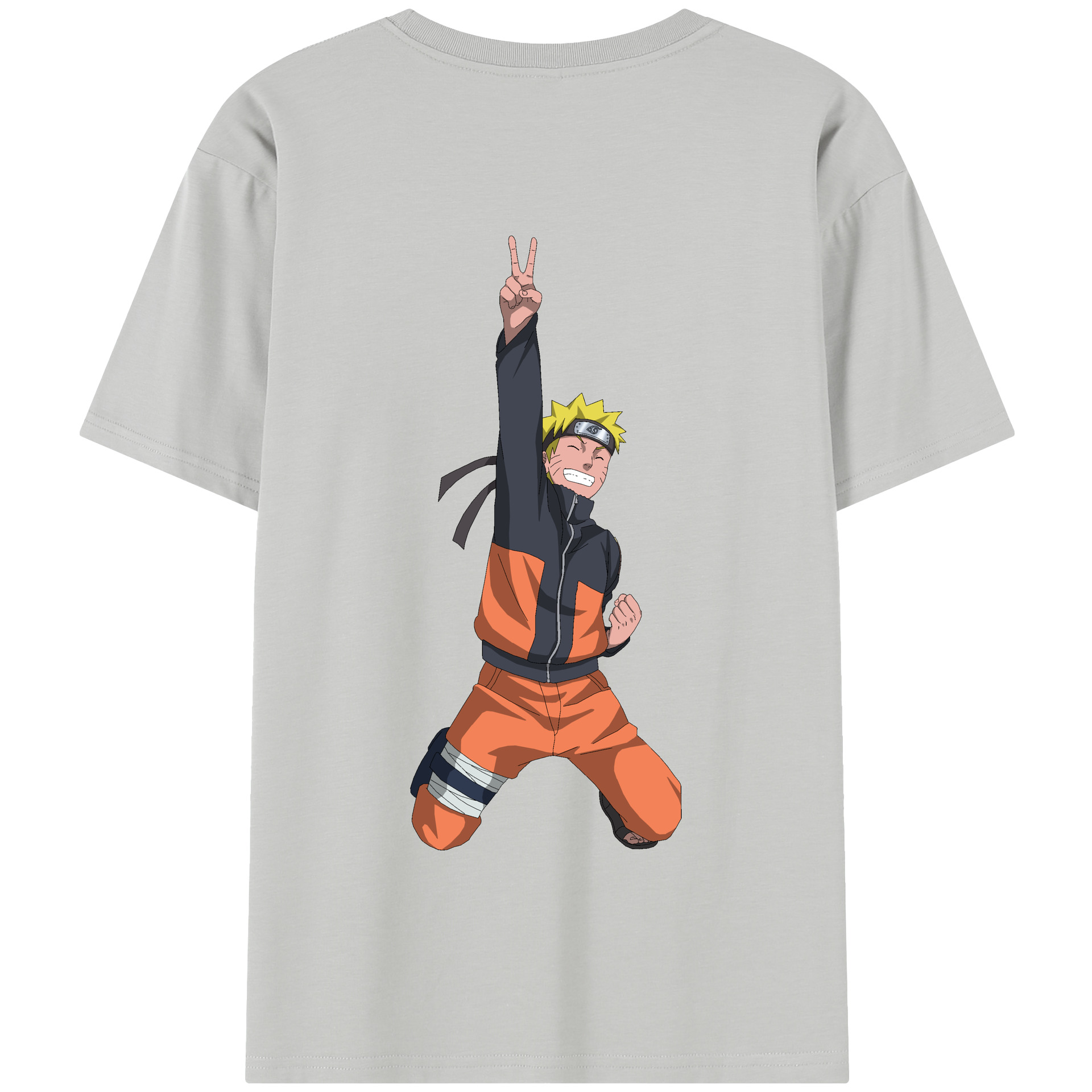 （画像用） NARUTO -ナルト- うずまき ナルト Uzumaki Naruto 綿100％半袖Tシャツ（背面プリント）