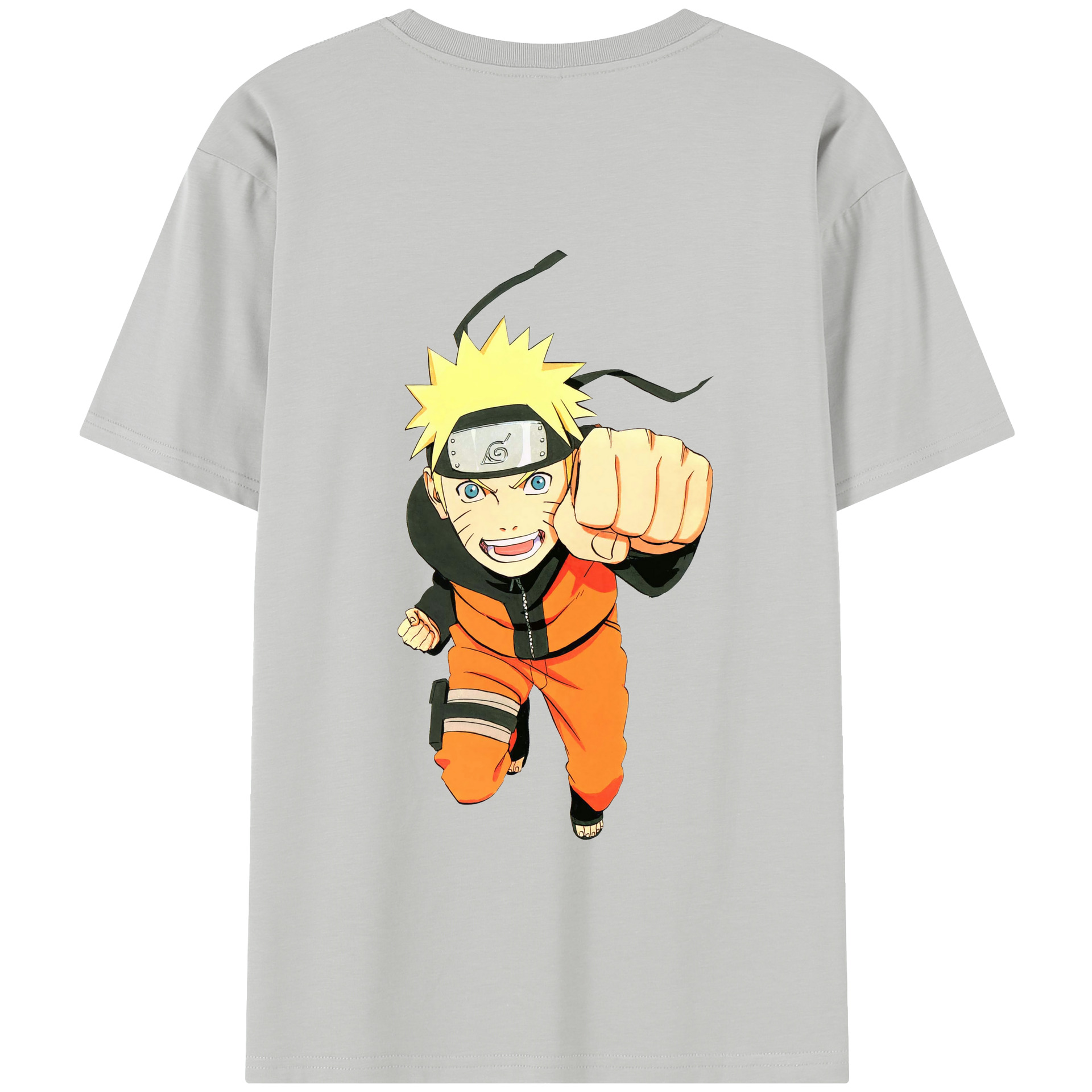 （画像用） NARUTO -ナルト- うずまき ナルト Uzumaki Naruto 綿100％半袖Tシャツ（背面プリント）
