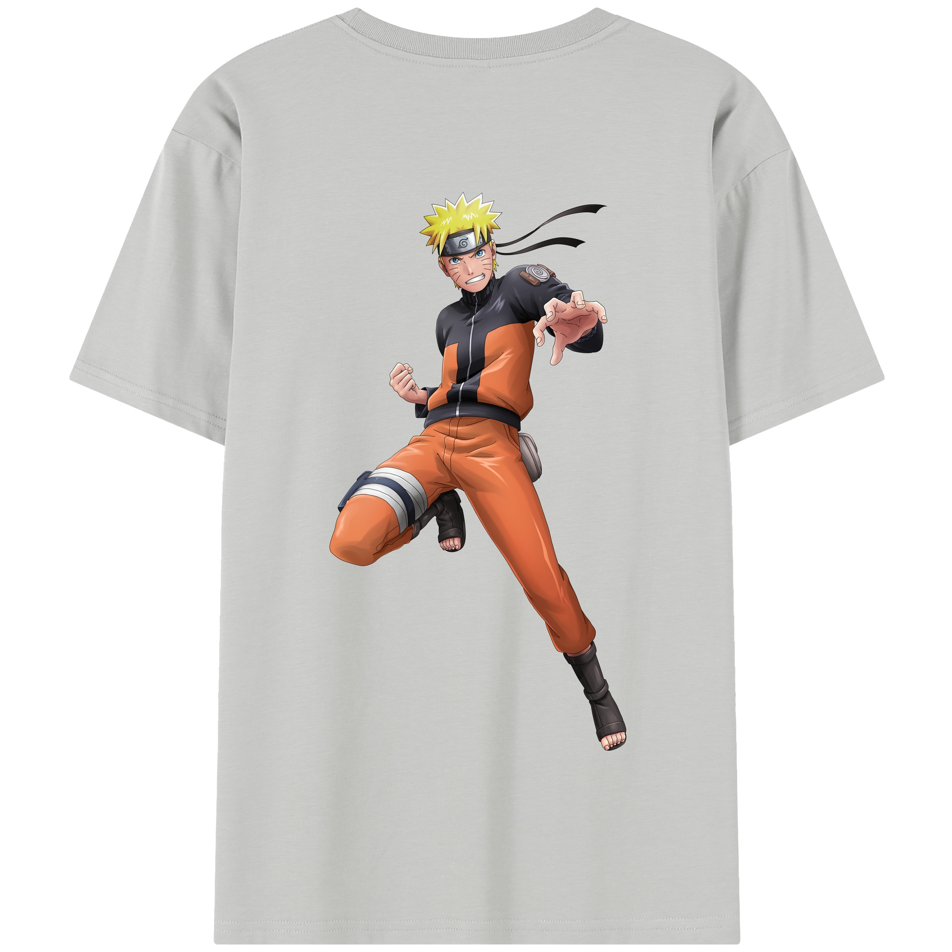 （画像用） NARUTO -ナルト- うずまき ナルト Uzumaki Naruto 綿100％半袖Tシャツ（背面プリント）