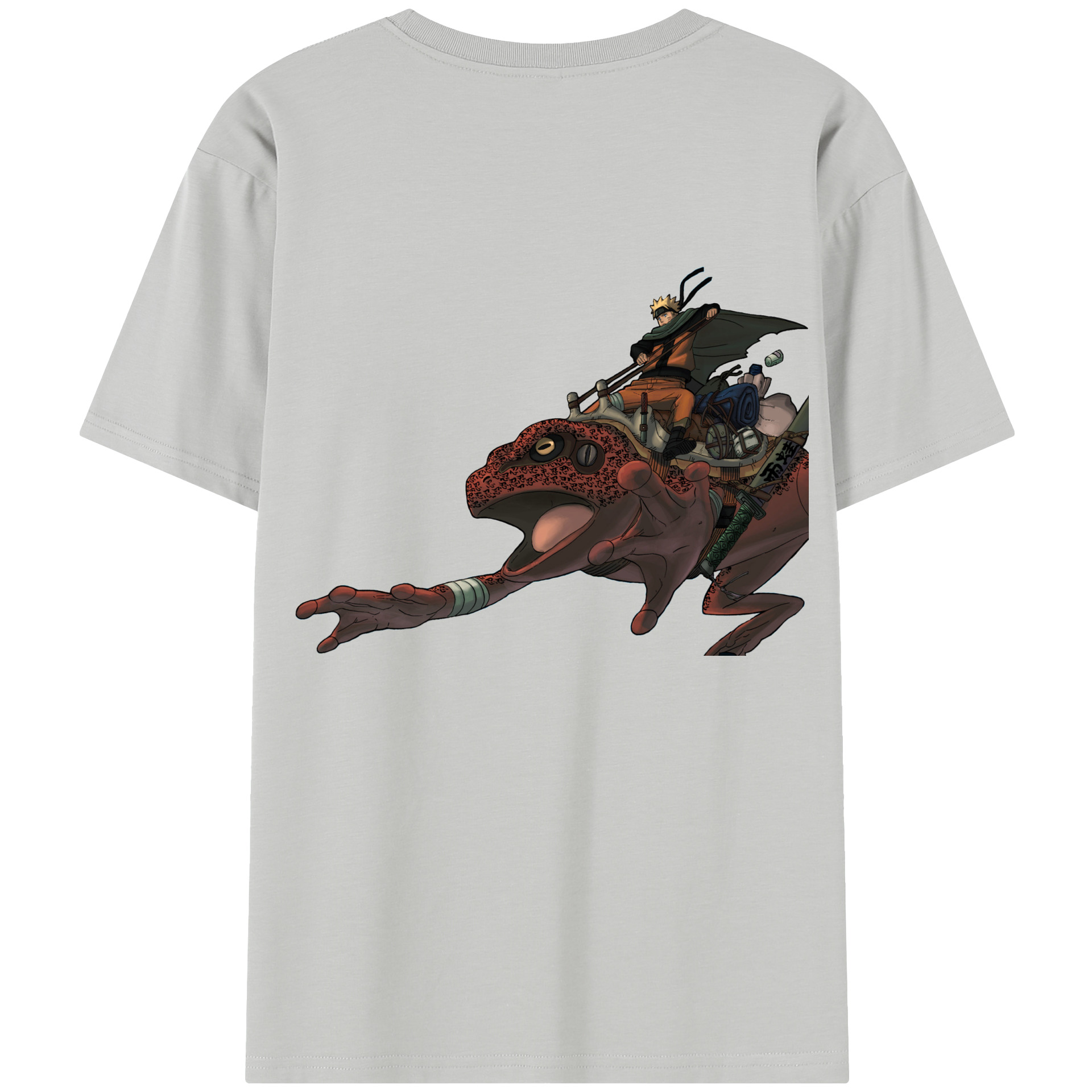 （画像用） NARUTO -ナルト- うずまき ナルト Uzumaki Naruto 綿100％半袖Tシャツ（背面プリント）