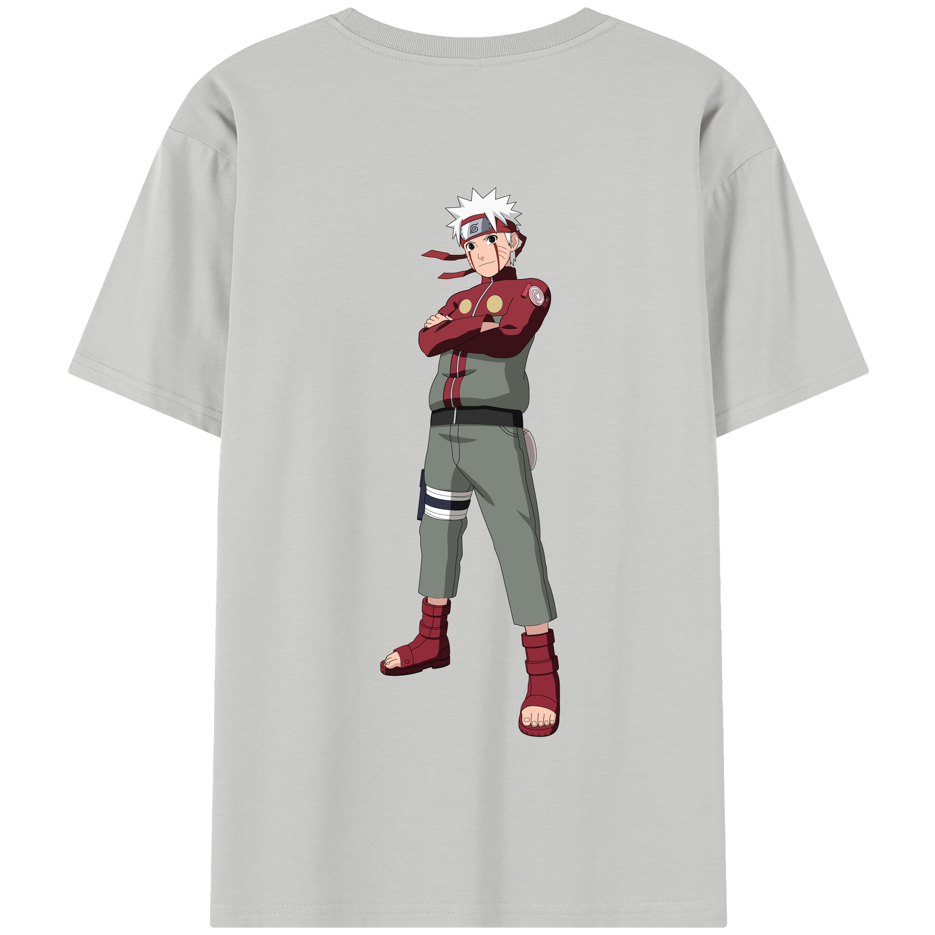 （画像用） NARUTO -ナルト- うずまき ナルト Uzumaki Naruto 綿100％半袖Tシャツ（背面プリント）
