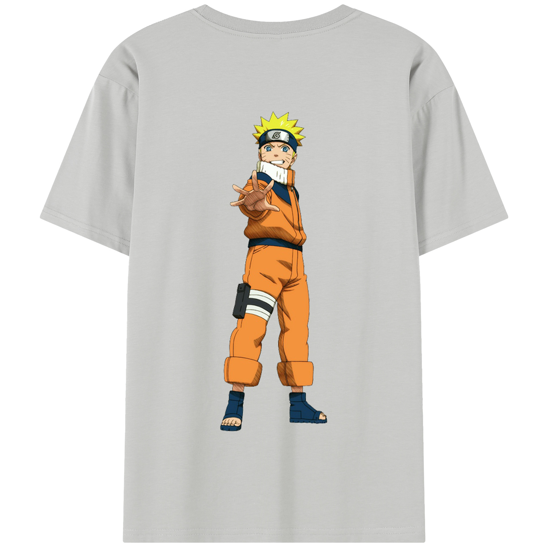 （画像用） NARUTO -ナルト- うずまき ナルト Uzumaki Naruto 綿100％半袖Tシャツ（背面プリント）