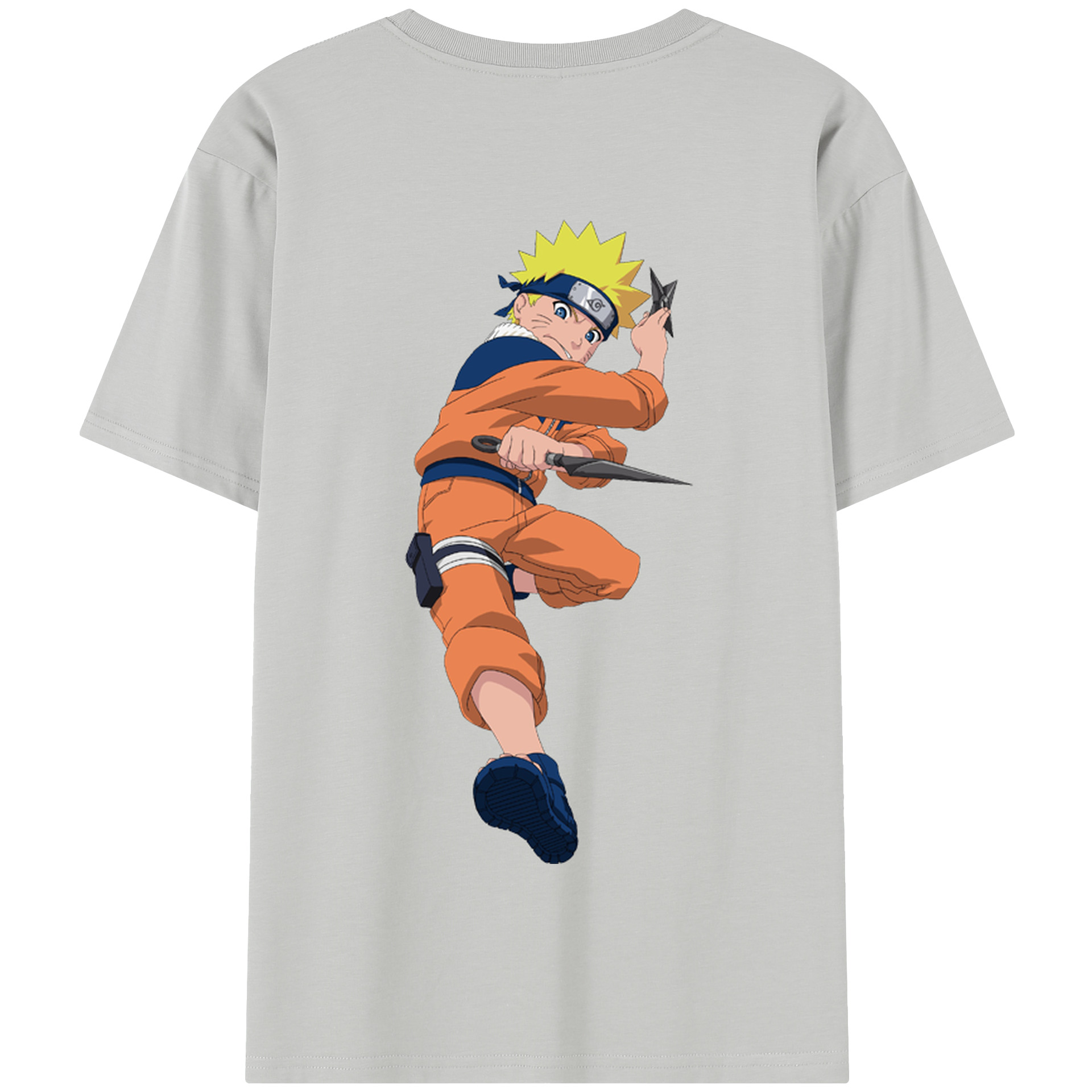 （画像用） NARUTO -ナルト- うずまき ナルト Uzumaki Naruto 綿100％半袖Tシャツ（背面プリント）