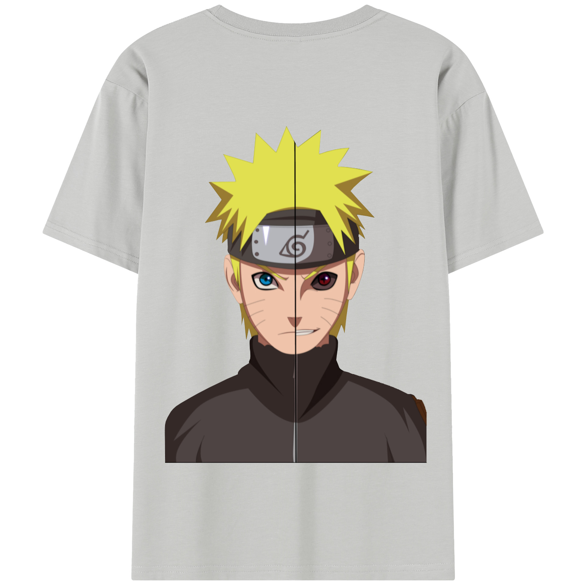 （画像用） NARUTO -ナルト- うずまき ナルト Uzumaki Naruto 綿100％半袖Tシャツ（背面プリント）