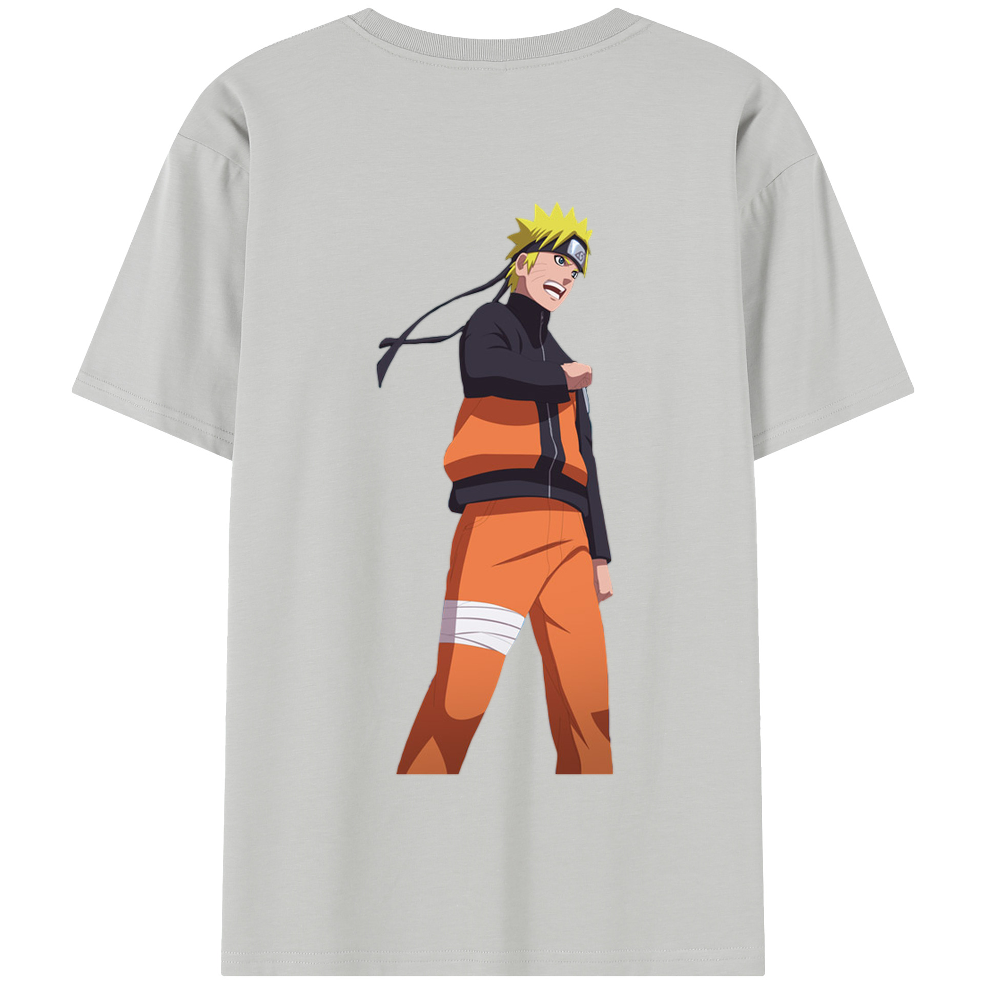 （画像用） NARUTO -ナルト- うずまき ナルト Uzumaki Naruto 綿100％半袖Tシャツ（背面プリント）