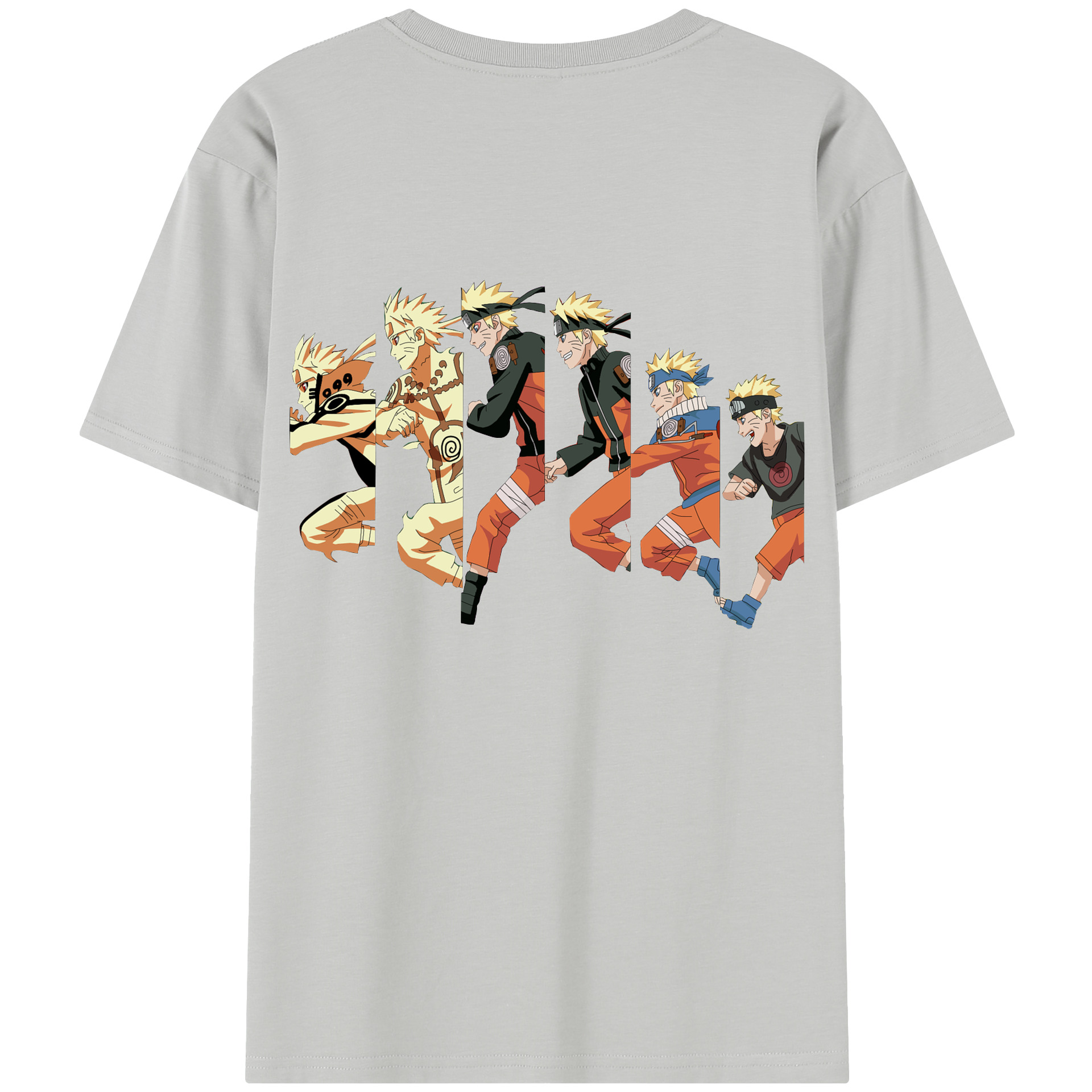 （画像用） NARUTO -ナルト- うずまき ナルト Uzumaki Naruto 綿100％半袖Tシャツ（背面プリント）
