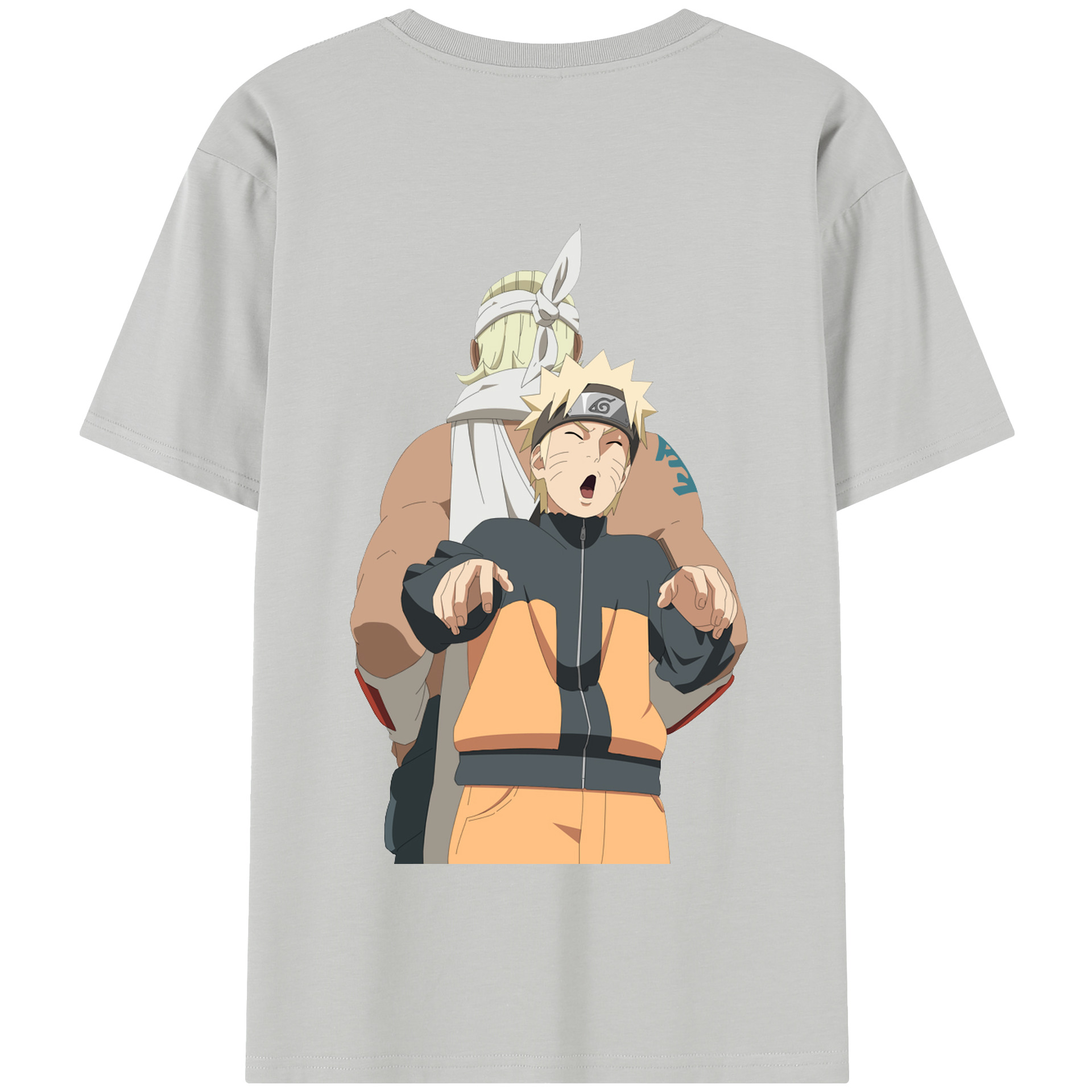 （画像用） NARUTO -ナルト- うずまき ナルト Uzumaki Naruto 綿100％半袖Tシャツ（背面プリント）