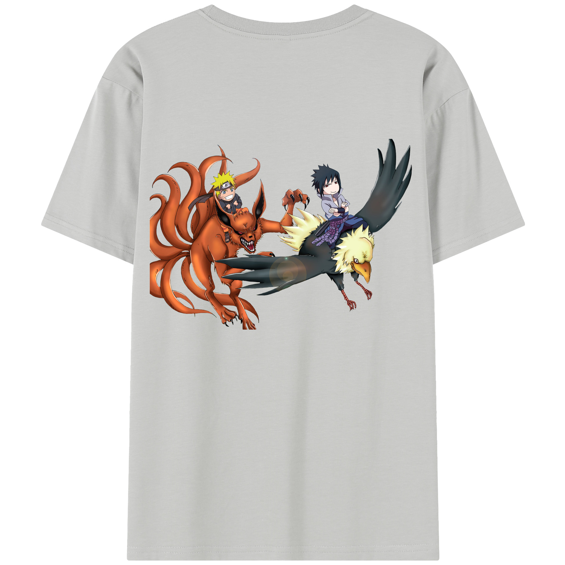 （画像用） NARUTO -ナルト- うずまき ナルト Uzumaki Naruto 綿100％半袖Tシャツ（背面プリント）