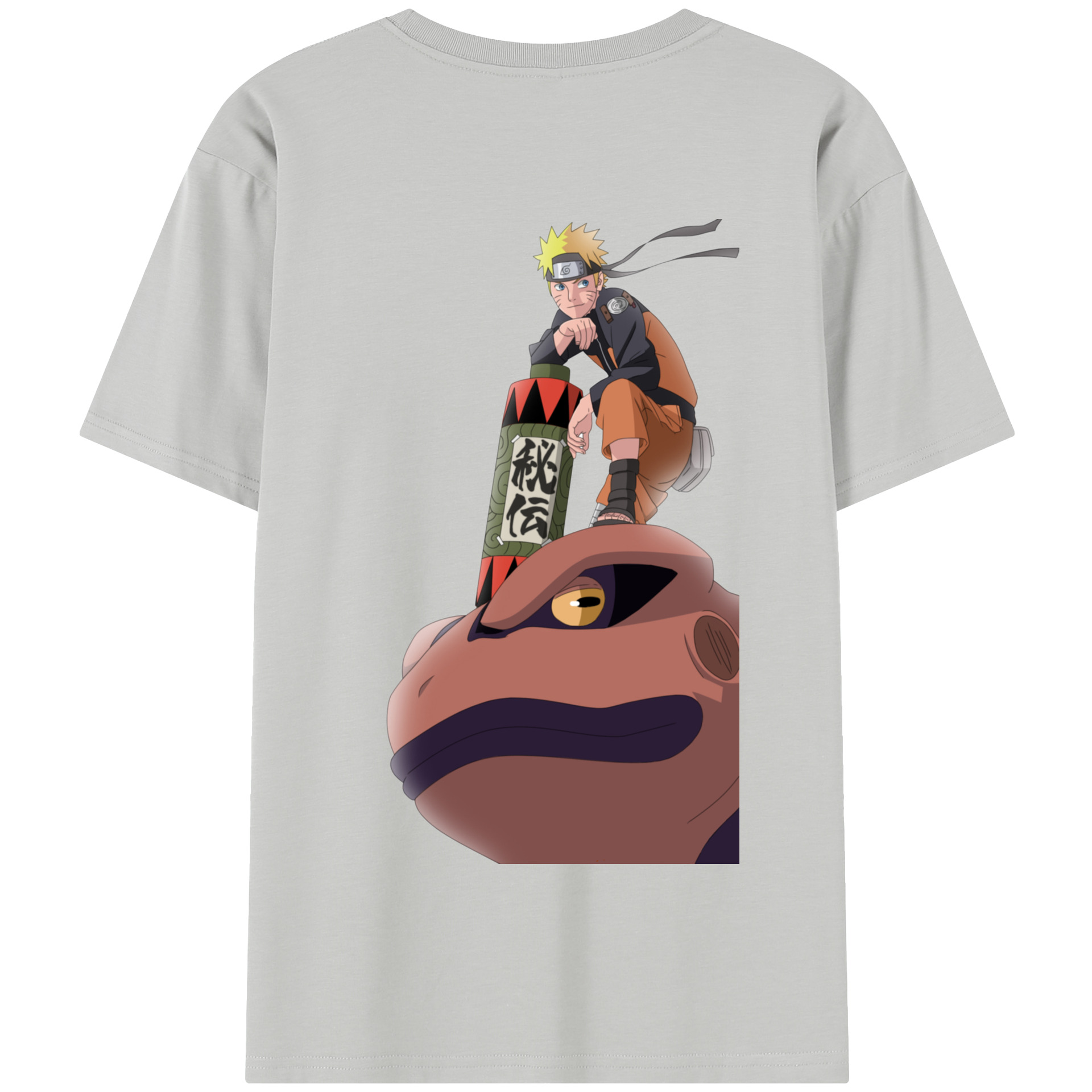 （画像用） NARUTO -ナルト- うずまき ナルト Uzumaki Naruto 綿100％半袖Tシャツ（背面プリント）