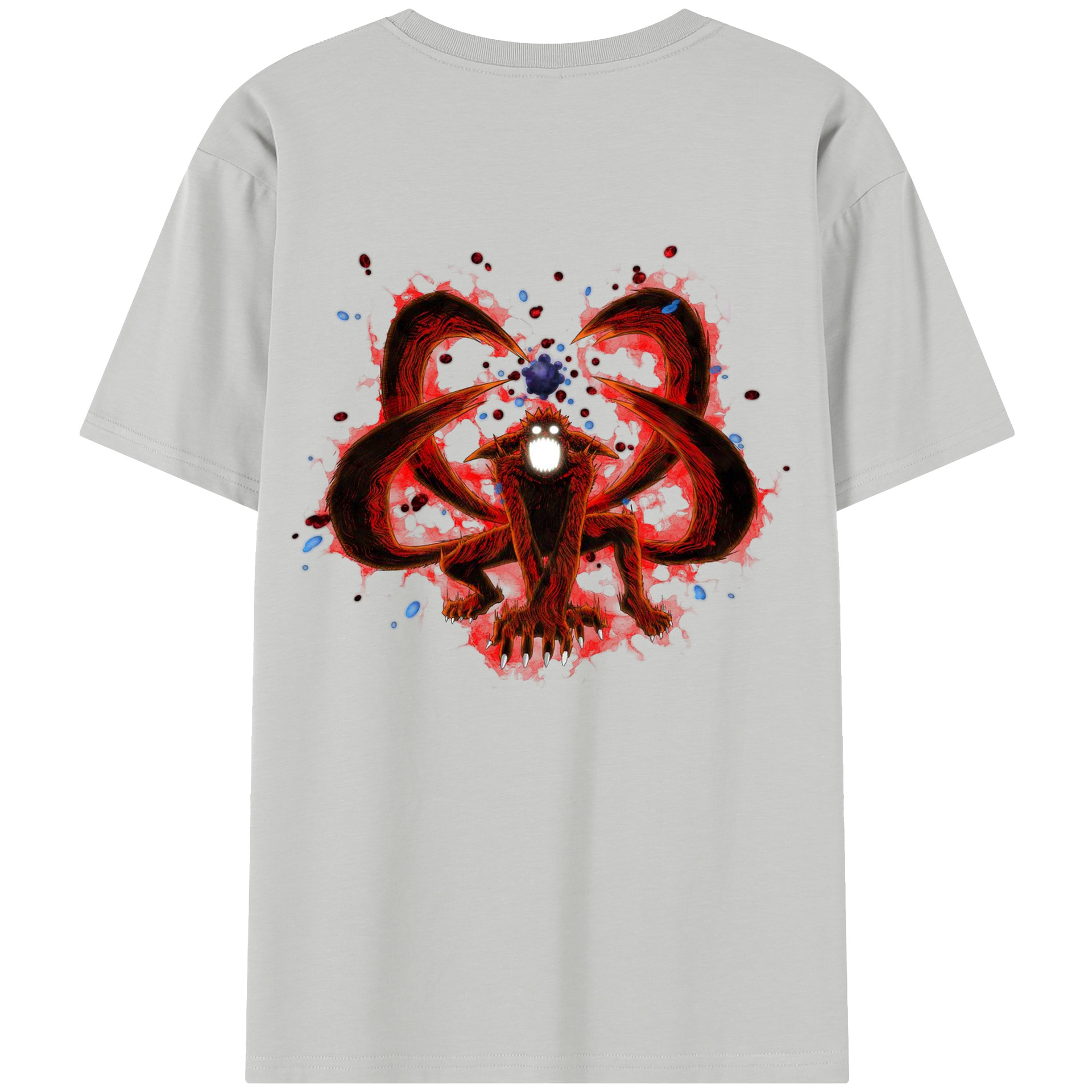 （画像用） NARUTO -ナルト- うずまき ナルト Uzumaki Naruto 綿100％半袖Tシャツ（背面プリント）