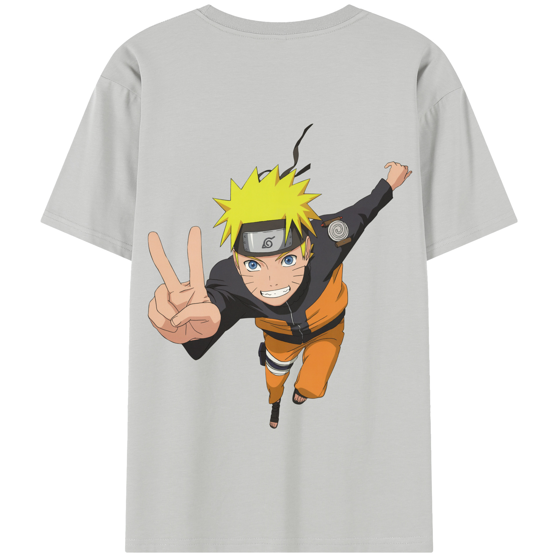 （画像用） NARUTO -ナルト- うずまき ナルト Uzumaki Naruto 綿100％半袖Tシャツ（背面プリント）