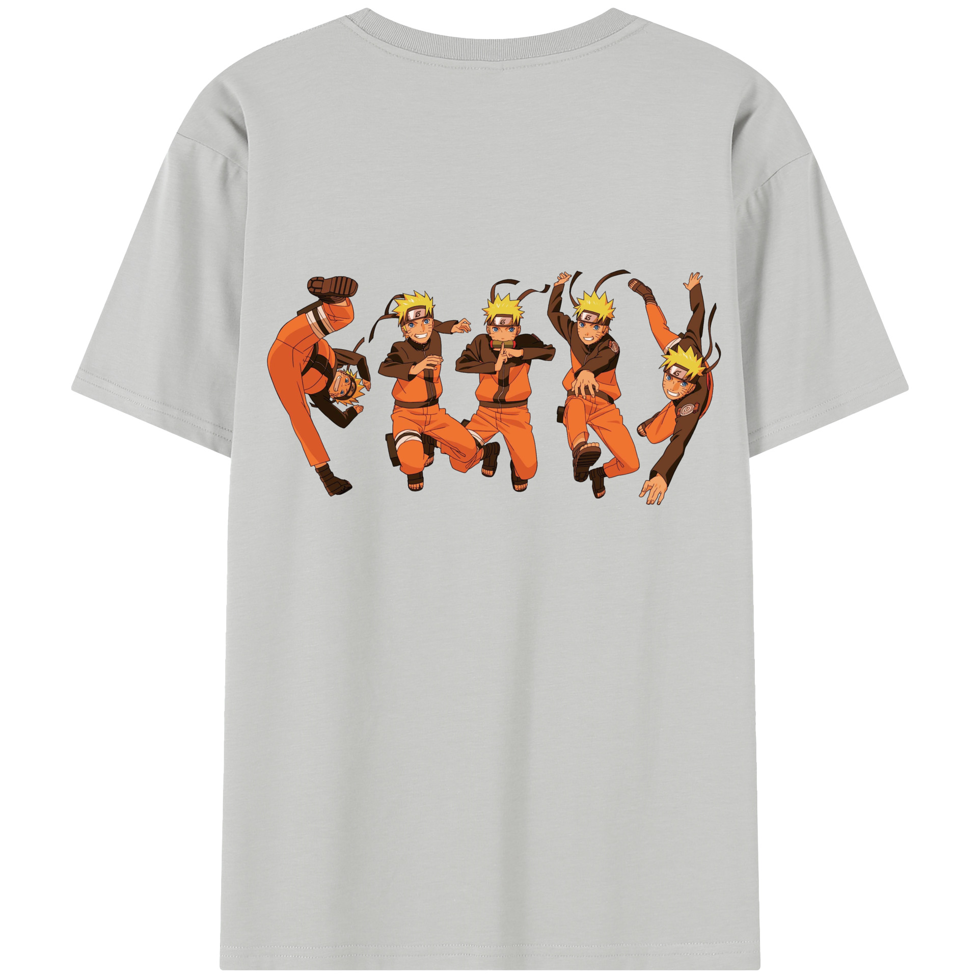 （画像用） NARUTO -ナルト- うずまき ナルト Uzumaki Naruto 綿100％半袖Tシャツ（背面プリント）