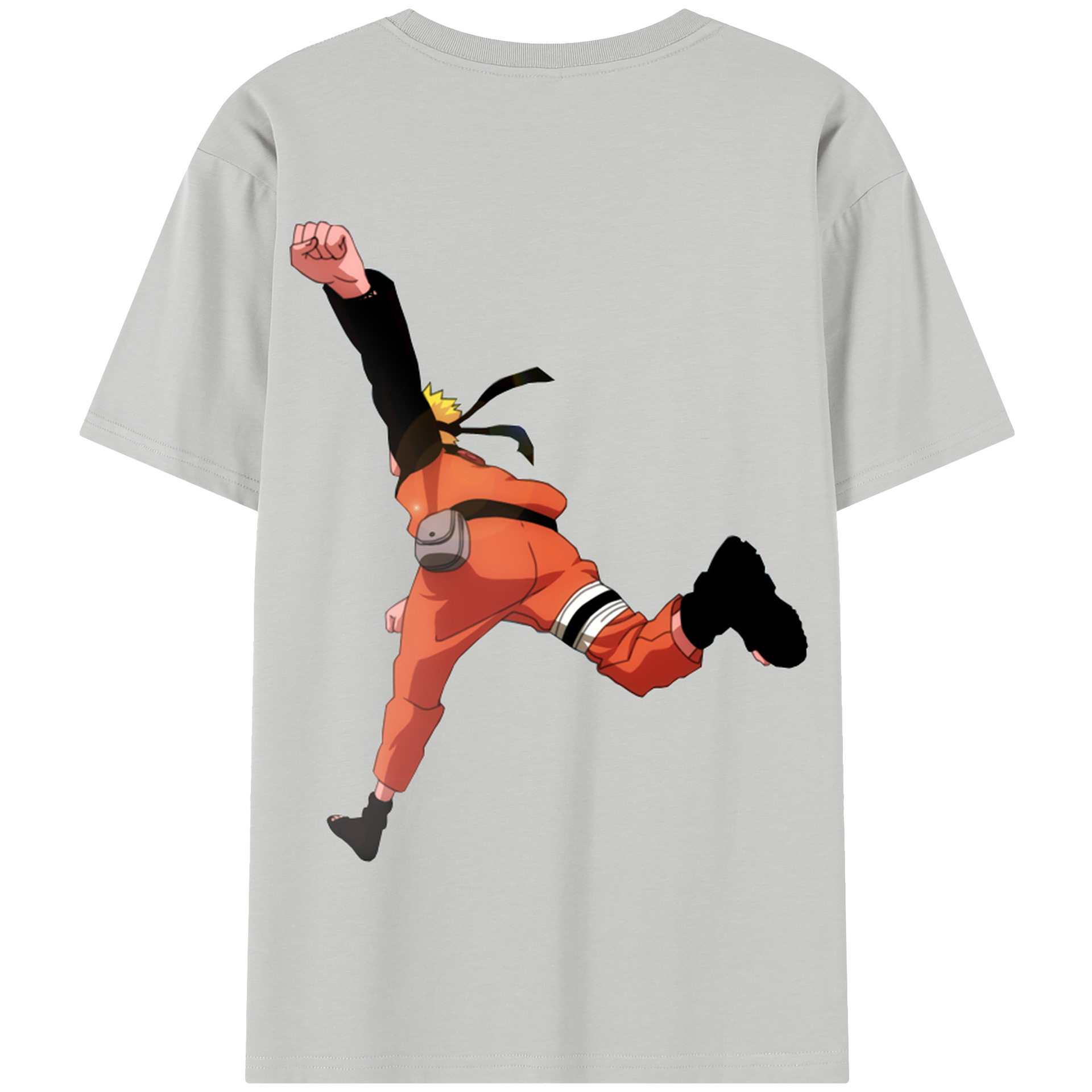 （画像用） NARUTO -ナルト- うずまき ナルト Uzumaki Naruto 綿100％半袖Tシャツ（背面プリント）