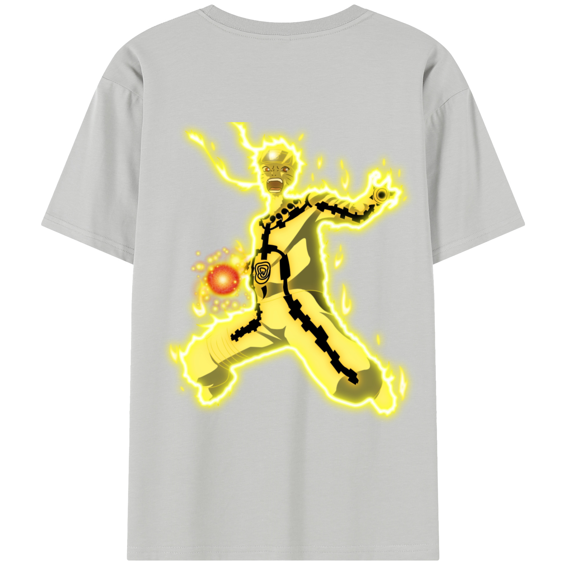 （画像用） NARUTO -ナルト- うずまき ナルト Uzumaki Naruto 綿100％半袖Tシャツ（背面プリント）