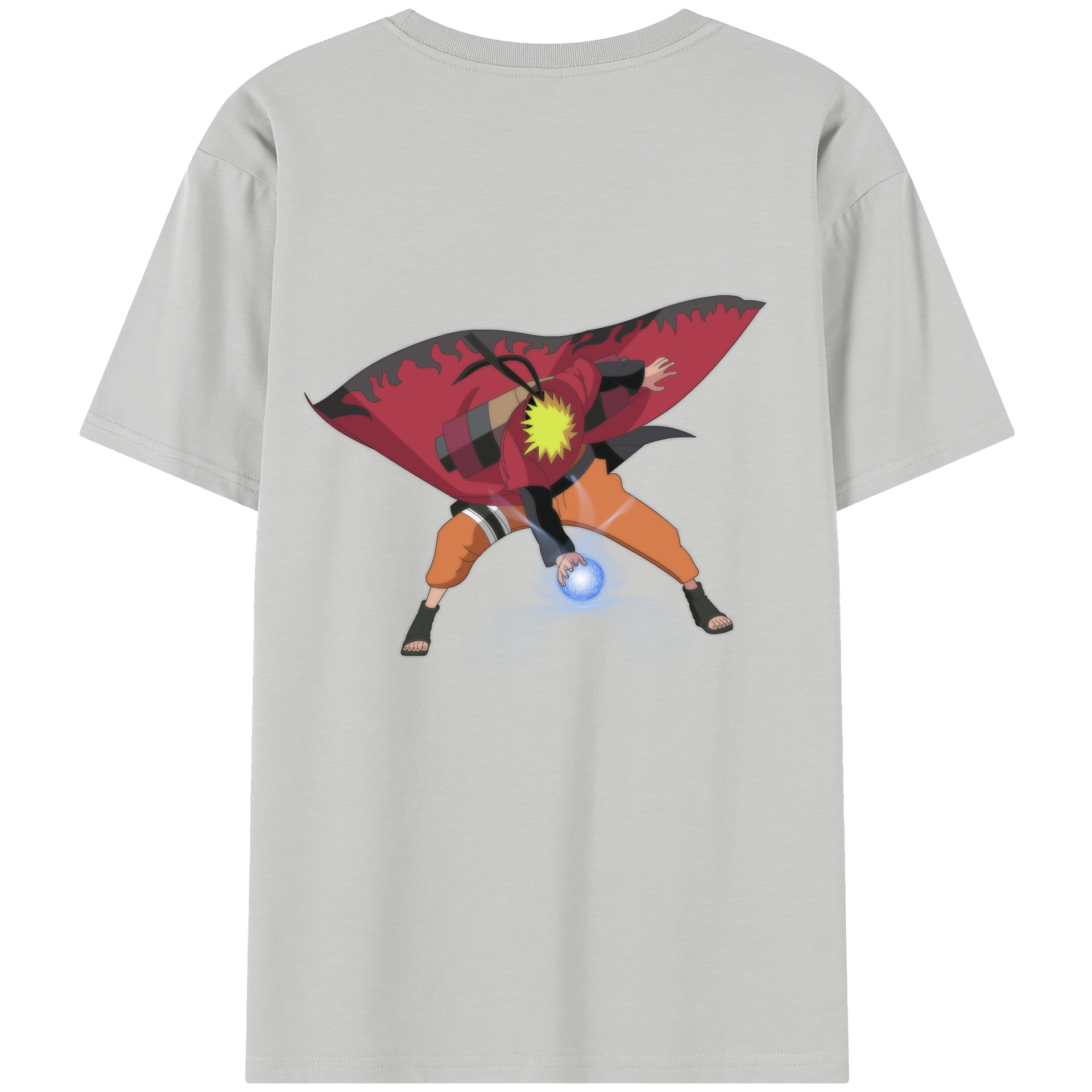 （画像用） NARUTO -ナルト- うずまき ナルト Uzumaki Naruto 綿100％半袖Tシャツ（背面プリント）