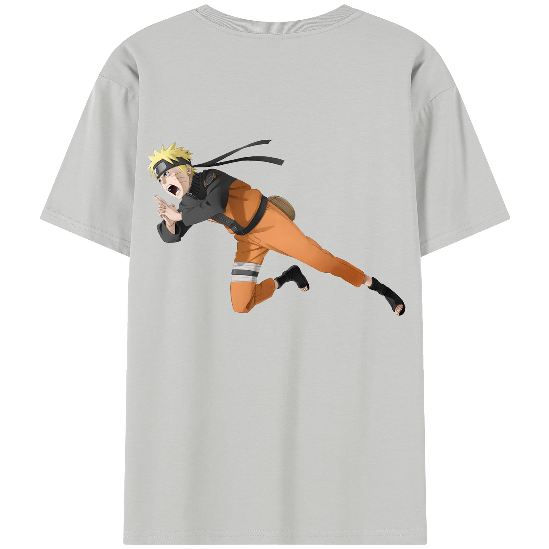 （画像用） NARUTO -ナルト- うずまき ナルト Uzumaki Naruto 綿100％半袖Tシャツ（背面プリント）
