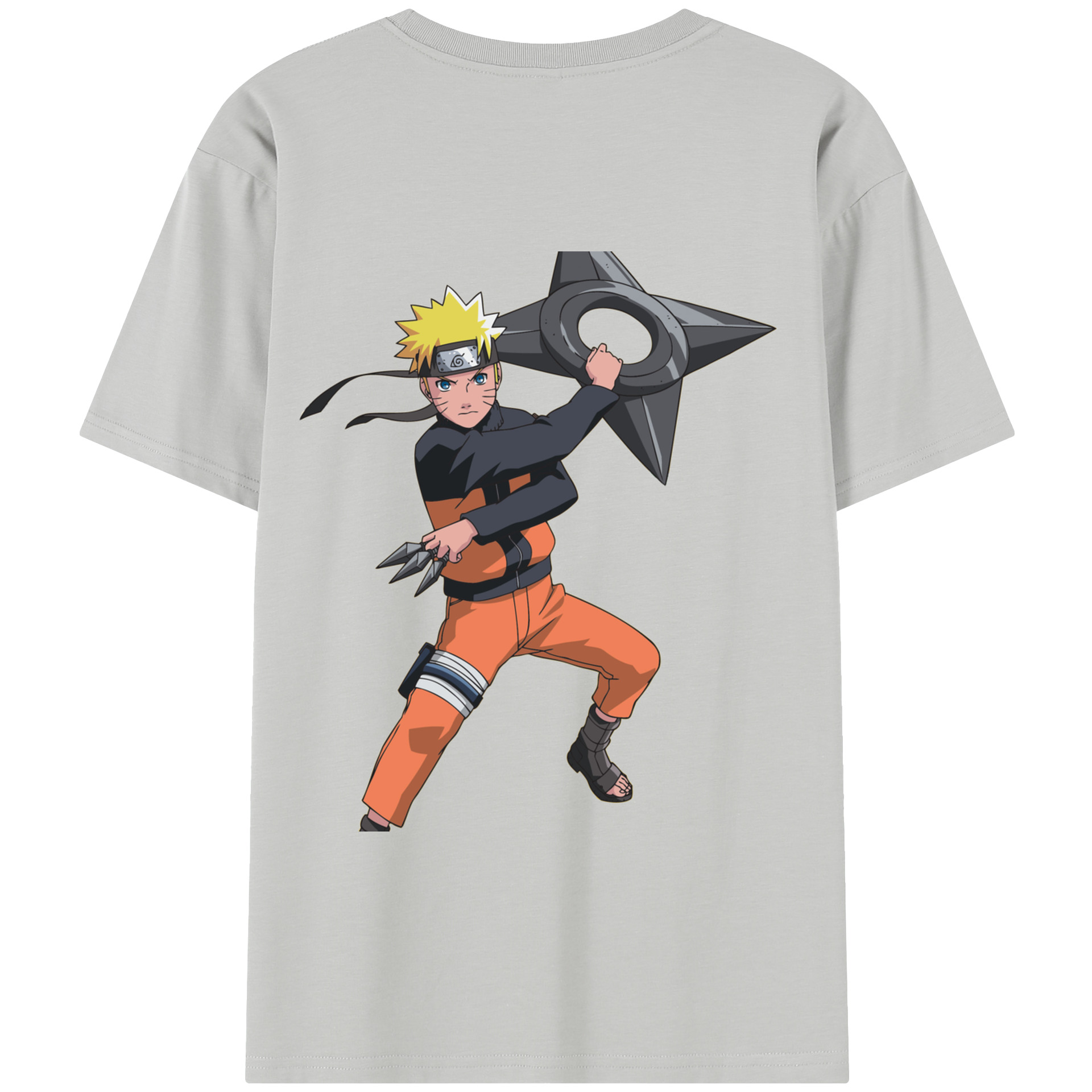 （画像用） NARUTO -ナルト- うずまき ナルト Uzumaki Naruto 綿100％半袖Tシャツ（背面プリント）
