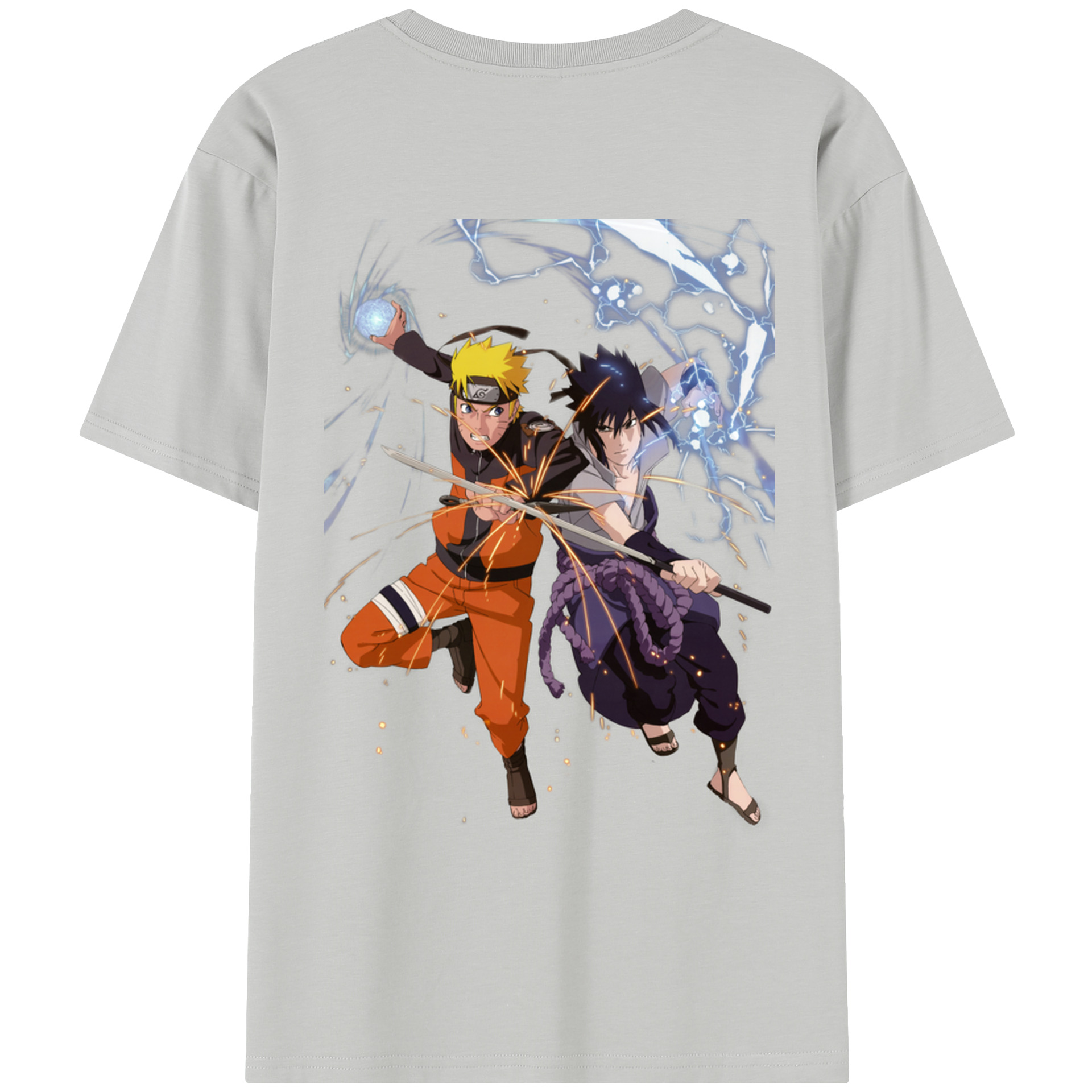 （画像用） NARUTO -ナルト- うずまき ナルト Uzumaki Naruto 綿100％半袖Tシャツ（背面プリント）