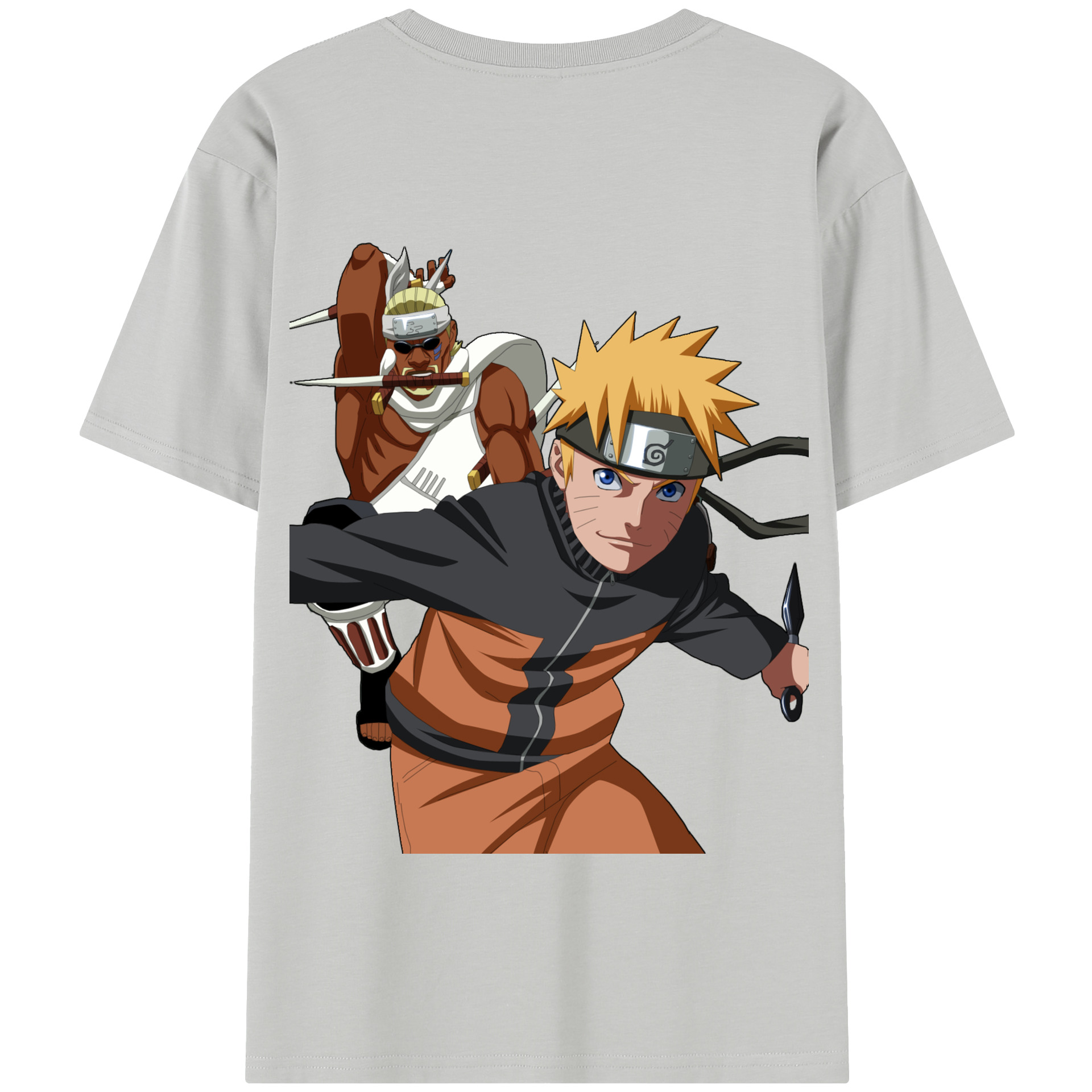 （画像用） NARUTO -ナルト- うずまき ナルト Uzumaki Naruto 綿100％半袖Tシャツ（背面プリント）
