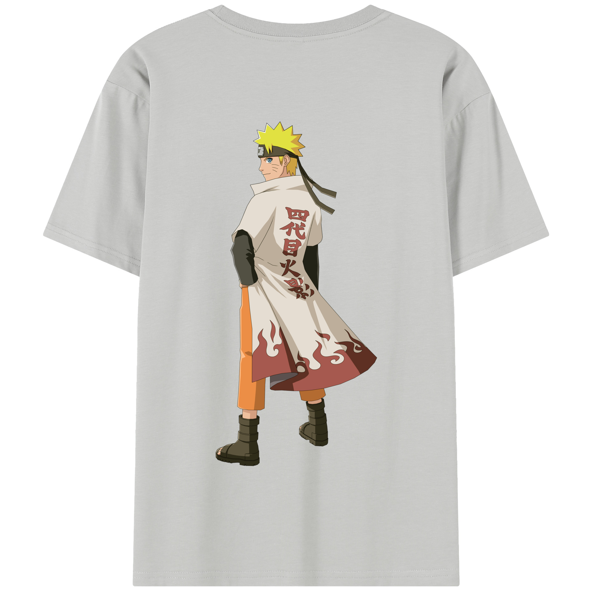 （画像用） NARUTO -ナルト- うずまき ナルト Uzumaki Naruto 綿100％半袖Tシャツ（背面プリント）