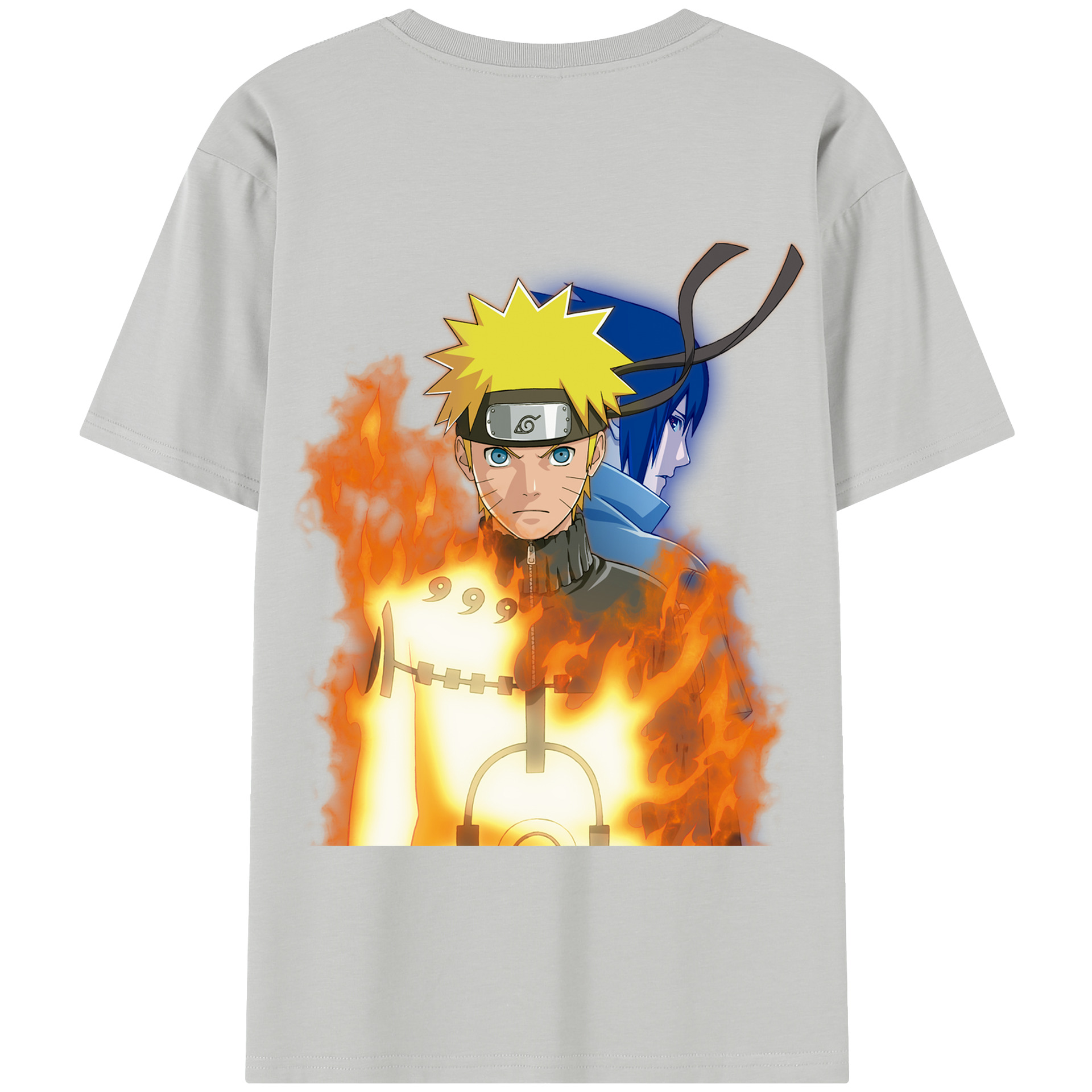 （画像用） NARUTO -ナルト- うずまき ナルト Uzumaki Naruto 綿100％半袖Tシャツ（背面プリント）