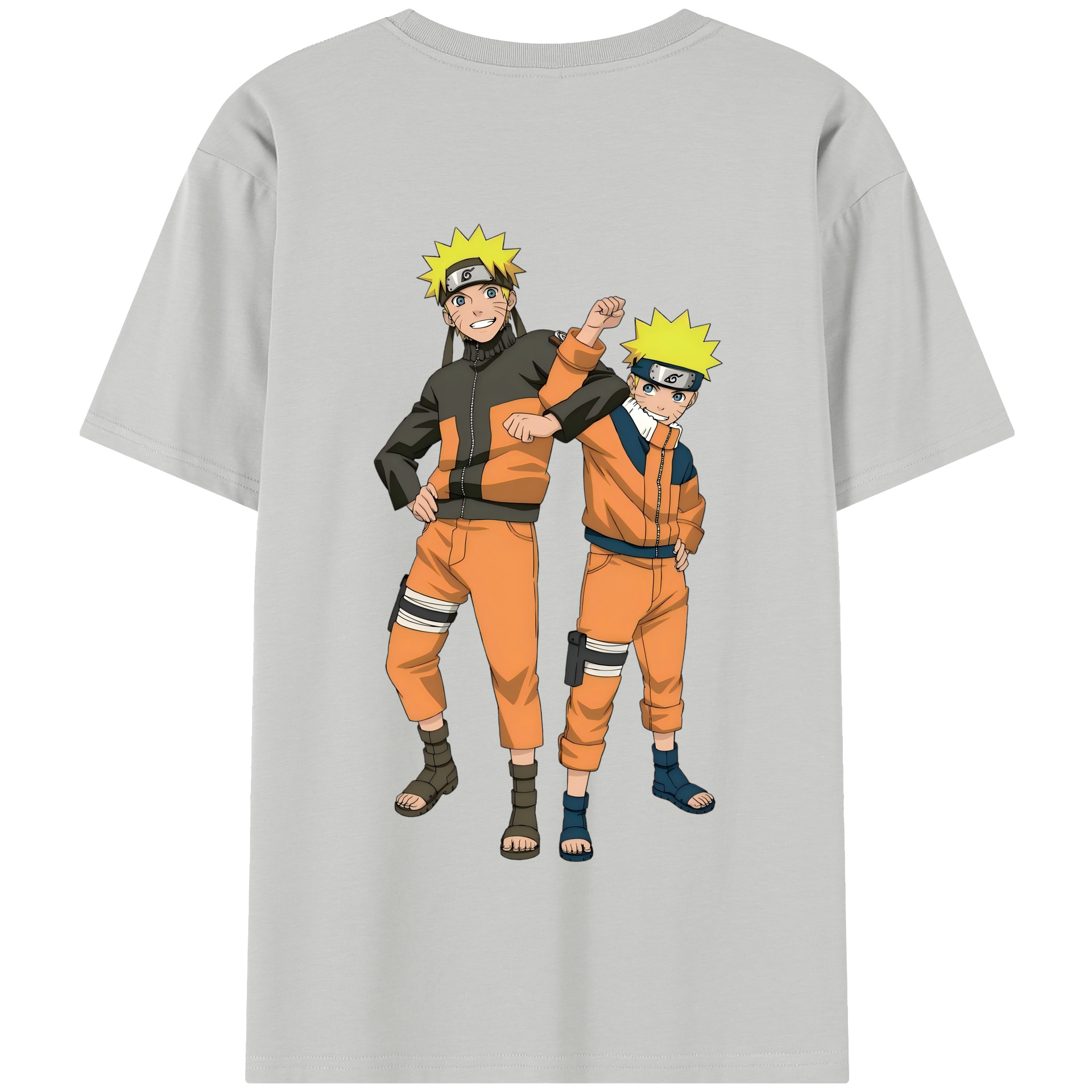 （画像用） NARUTO -ナルト- うずまき ナルト Uzumaki Naruto 綿100％半袖Tシャツ（背面プリント）