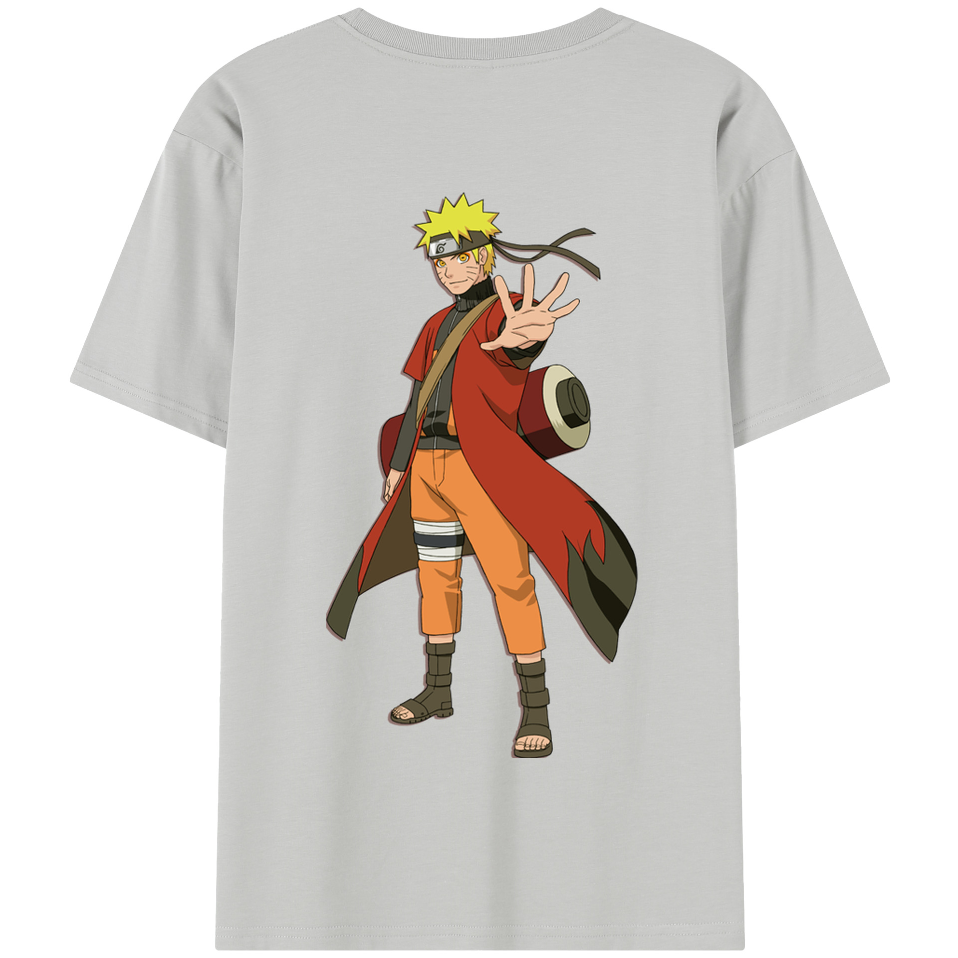（画像用） NARUTO -ナルト- うずまき ナルト Uzumaki Naruto 綿100％半袖Tシャツ（背面プリント）