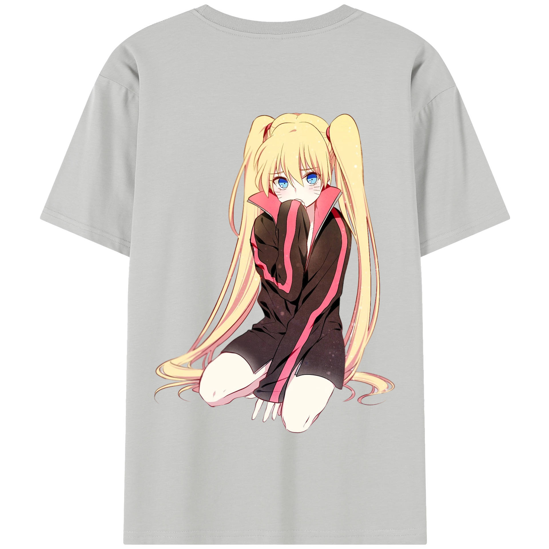 （画像用） NARUTO -ナルト- うずまき ナルト Uzumaki Naruto 綿100％半袖Tシャツ（背面プリント）