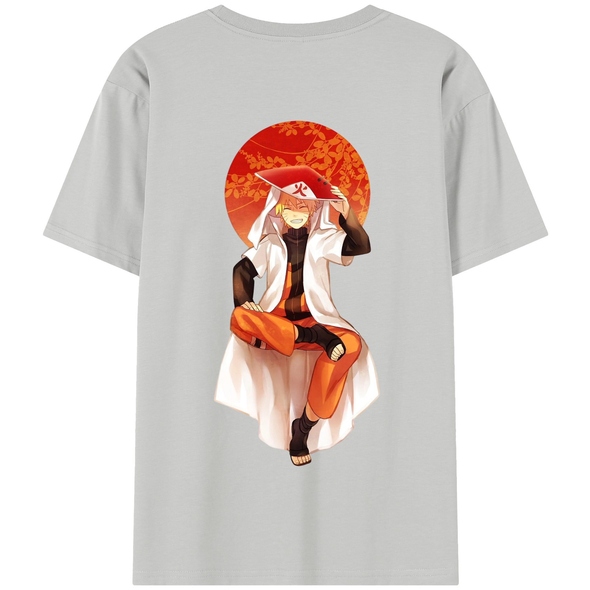（画像用） NARUTO -ナルト- うずまき ナルト Uzumaki Naruto 綿100％半袖Tシャツ（背面プリント）