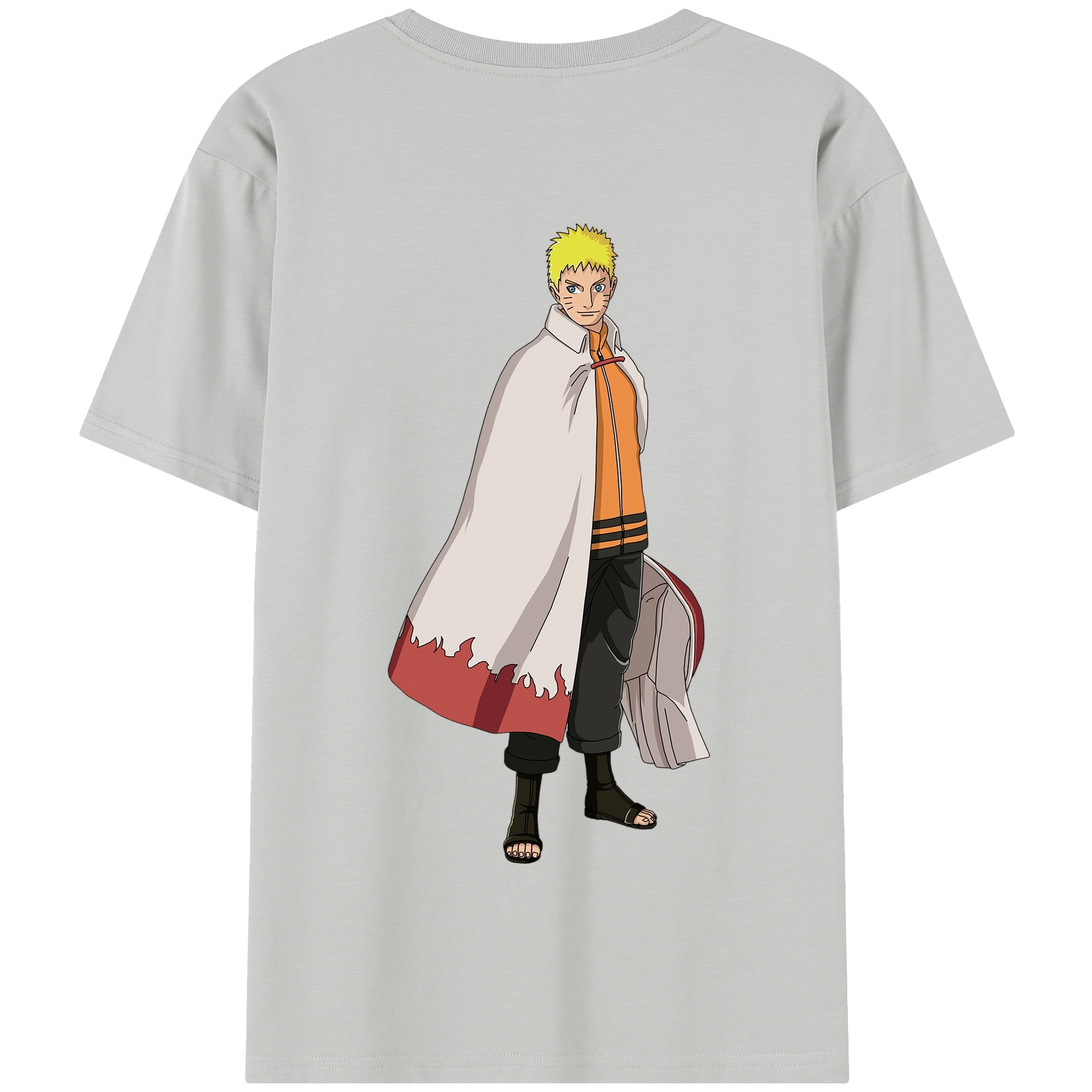 （画像用） NARUTO -ナルト- うずまき ナルト Uzumaki Naruto 綿100％半袖Tシャツ（背面プリント）