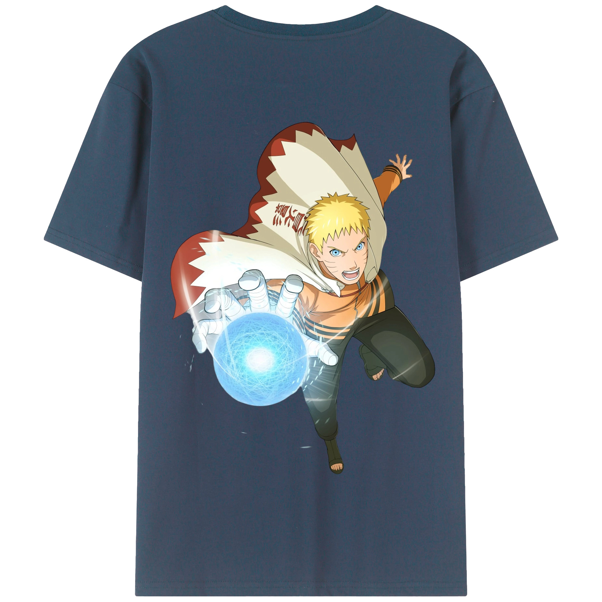 （画像用） NARUTO -ナルト- うずまき ナルト Uzumaki Naruto 綿100％半袖Tシャツ（背面プリント）