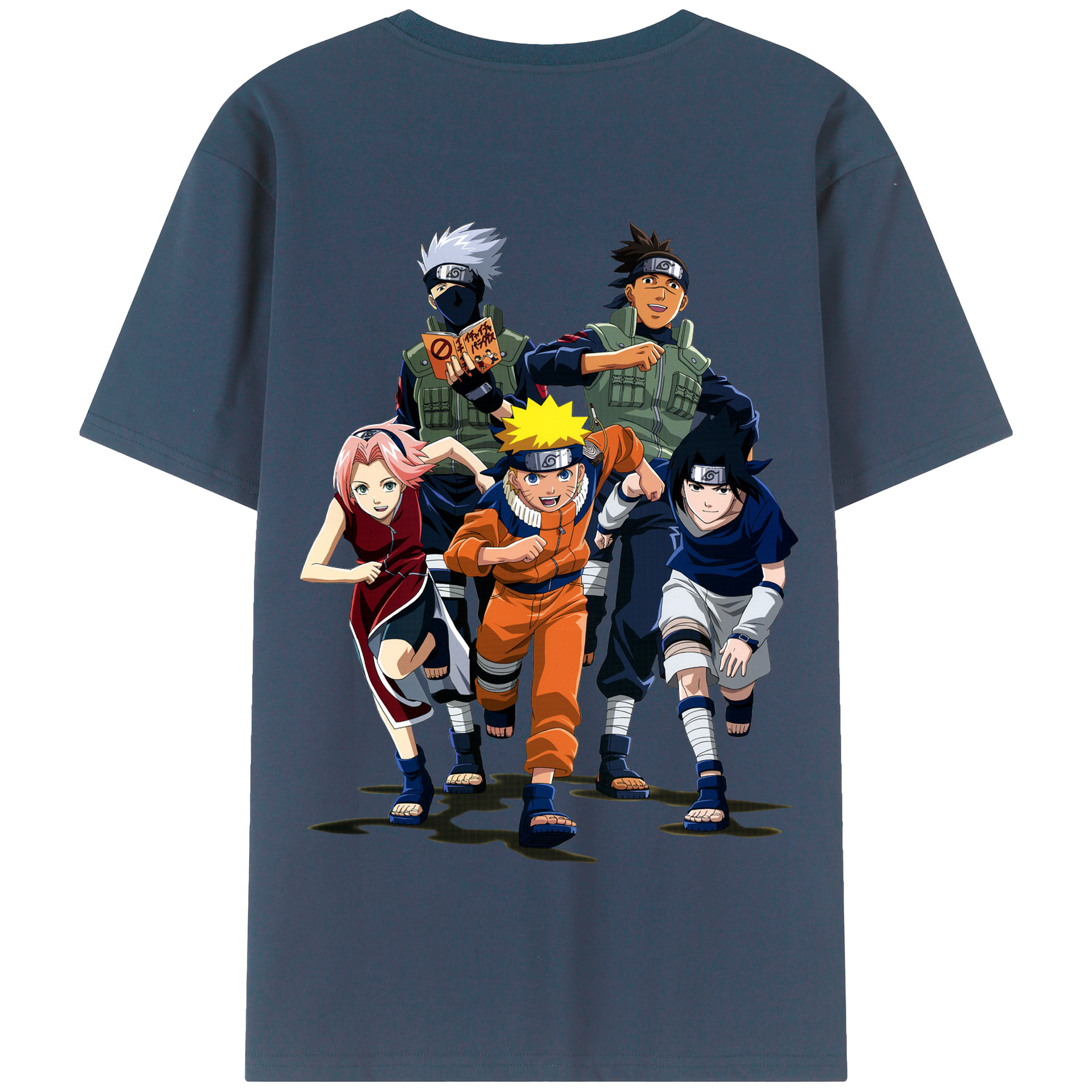 （画像用） NARUTO -ナルト- うずまき ナルト Uzumaki Naruto 綿100％半袖Tシャツ（背面プリント）
