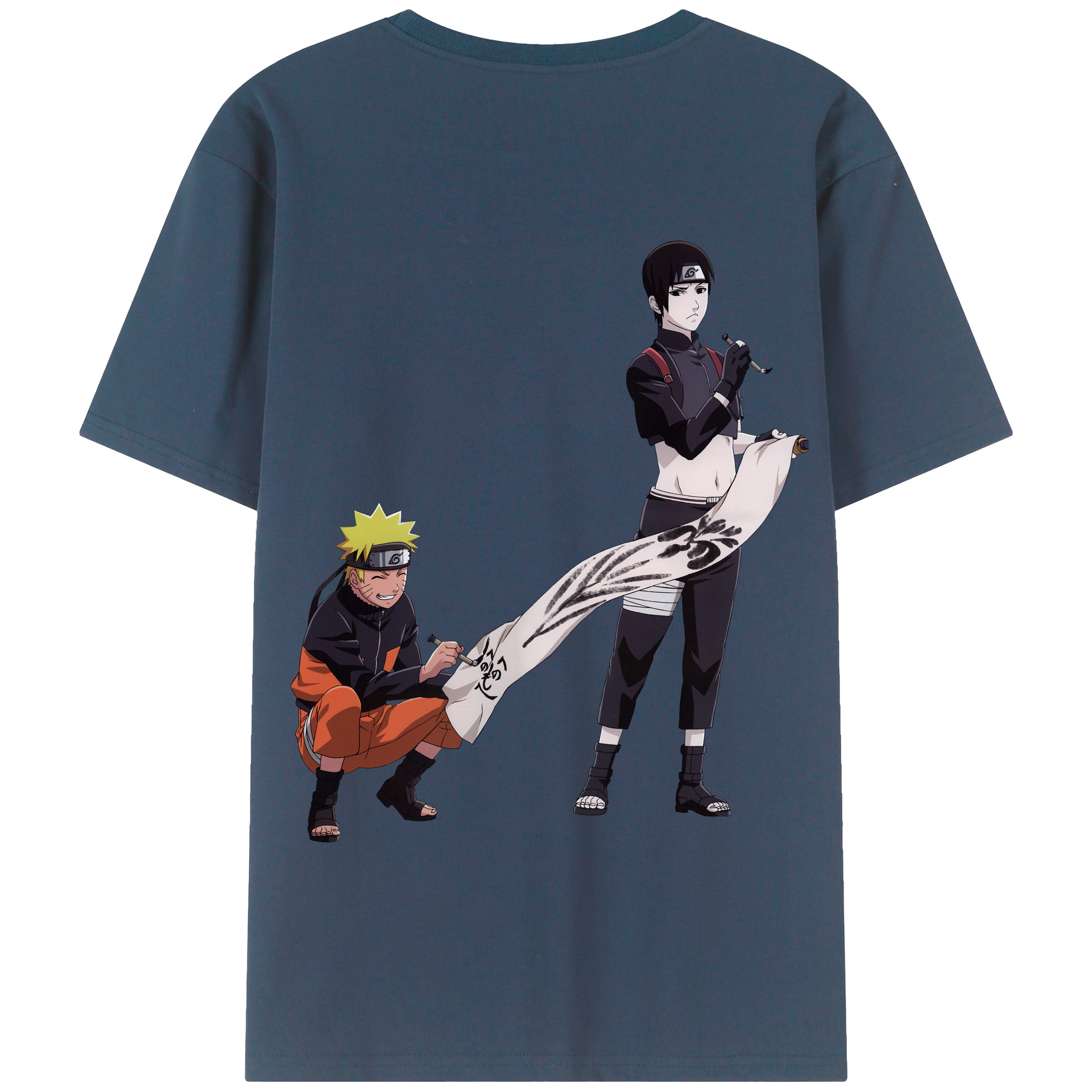 （画像用） NARUTO -ナルト- うずまき ナルト Uzumaki Naruto 綿100％半袖Tシャツ（背面プリント）