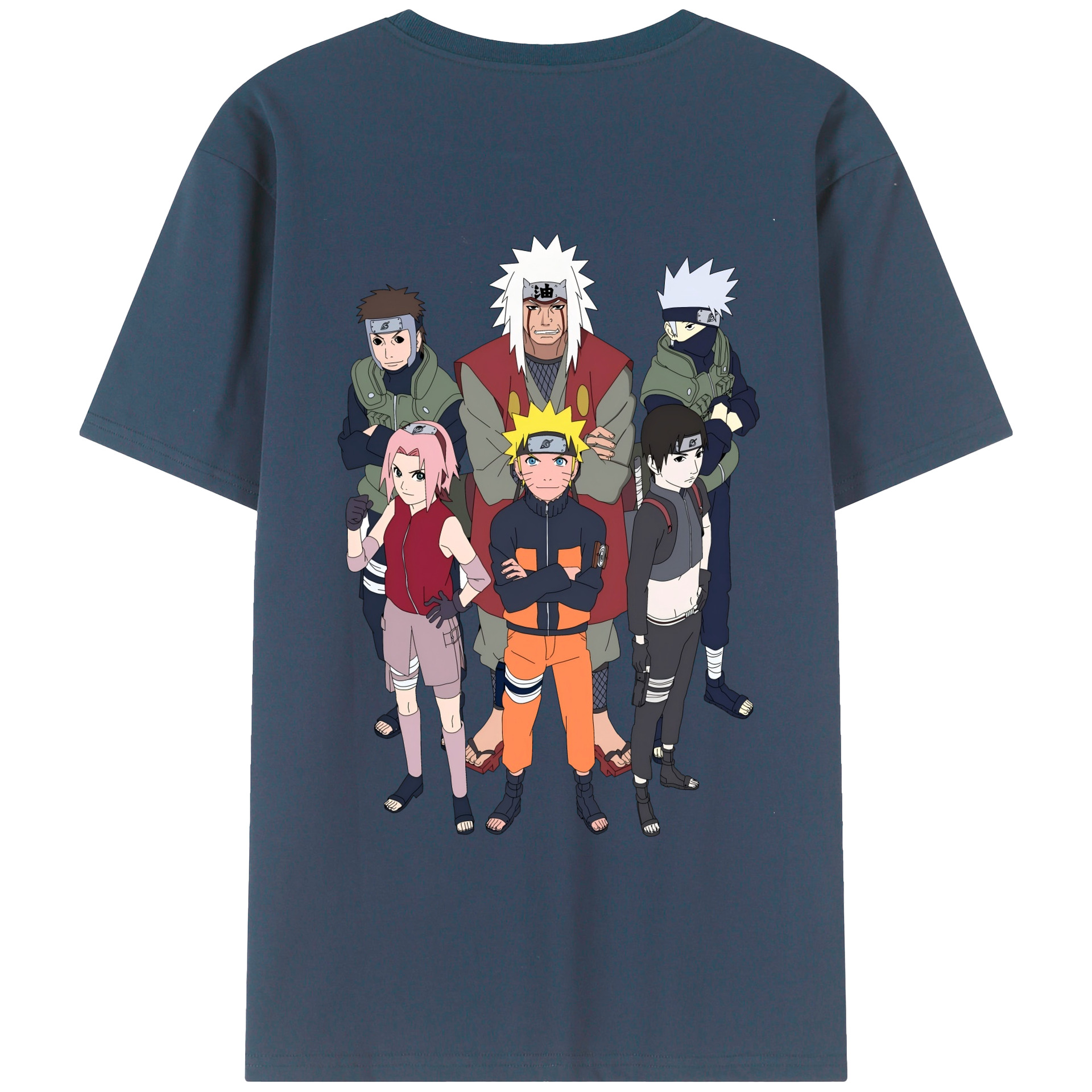 （画像用） NARUTO -ナルト- うずまき ナルト Uzumaki Naruto 綿100％半袖Tシャツ（背面プリント）