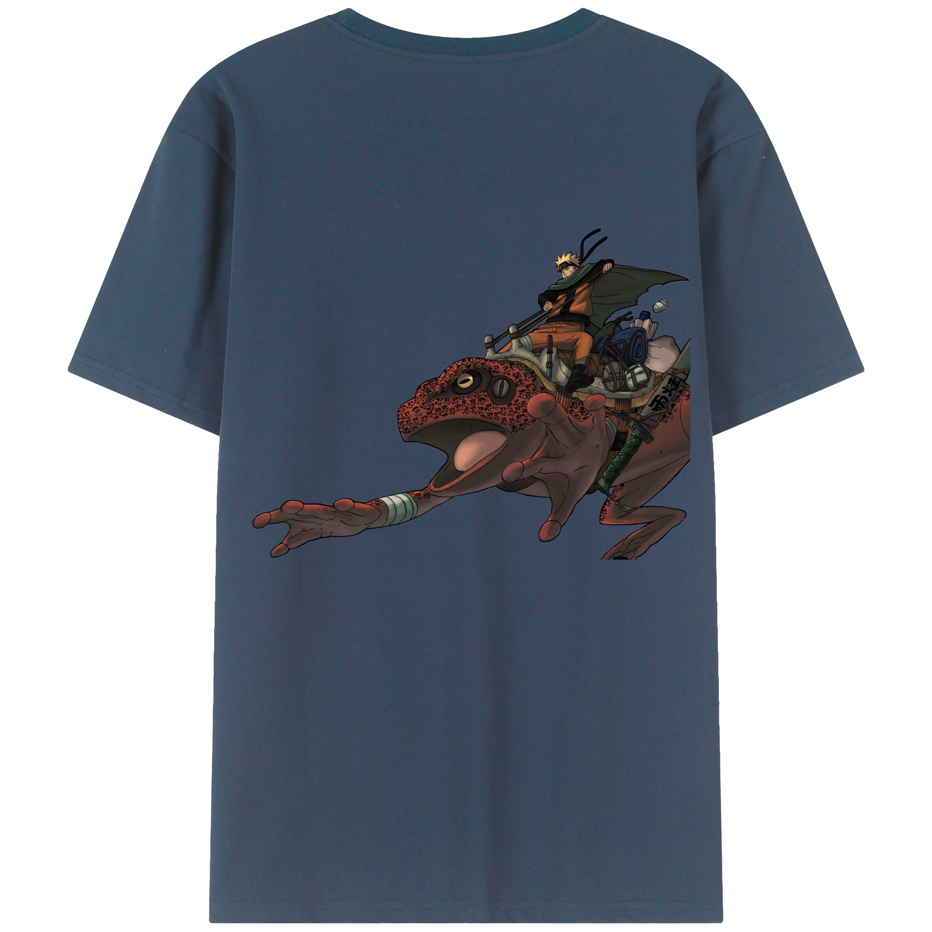 （画像用） NARUTO -ナルト- うずまき ナルト Uzumaki Naruto 綿100％半袖Tシャツ（背面プリント）